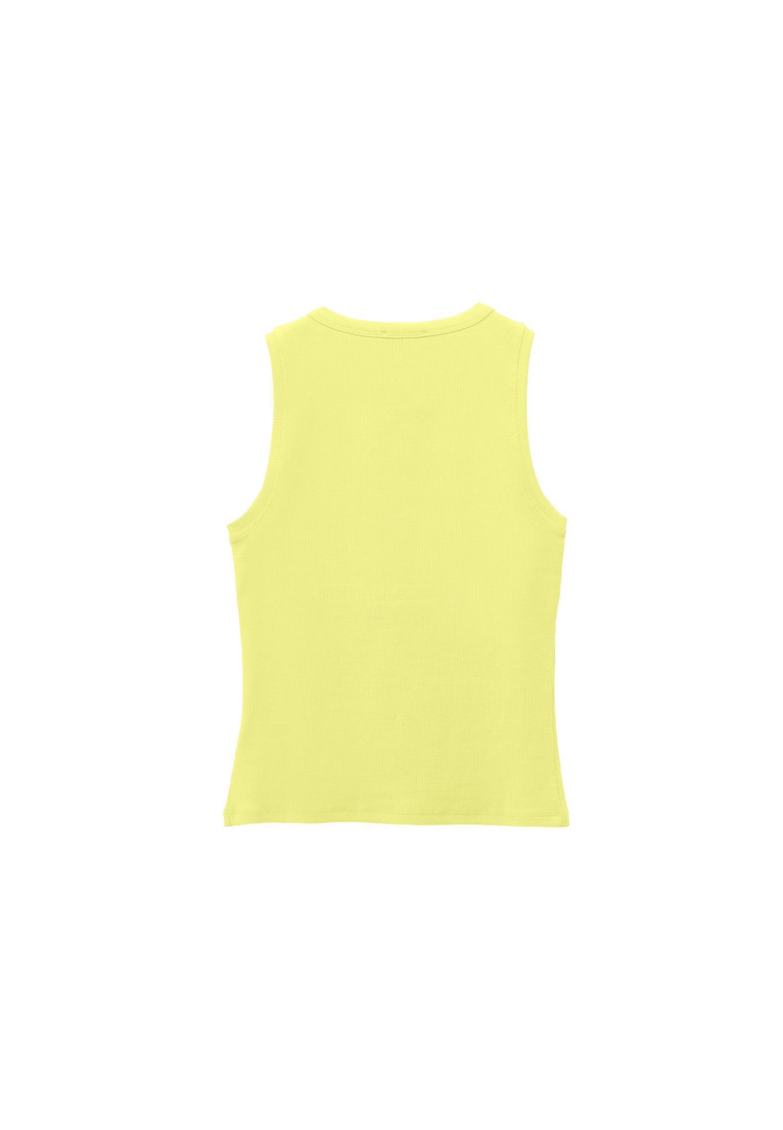 Sleeveless Tank Top With Crew Neck - LEMON VERBENA