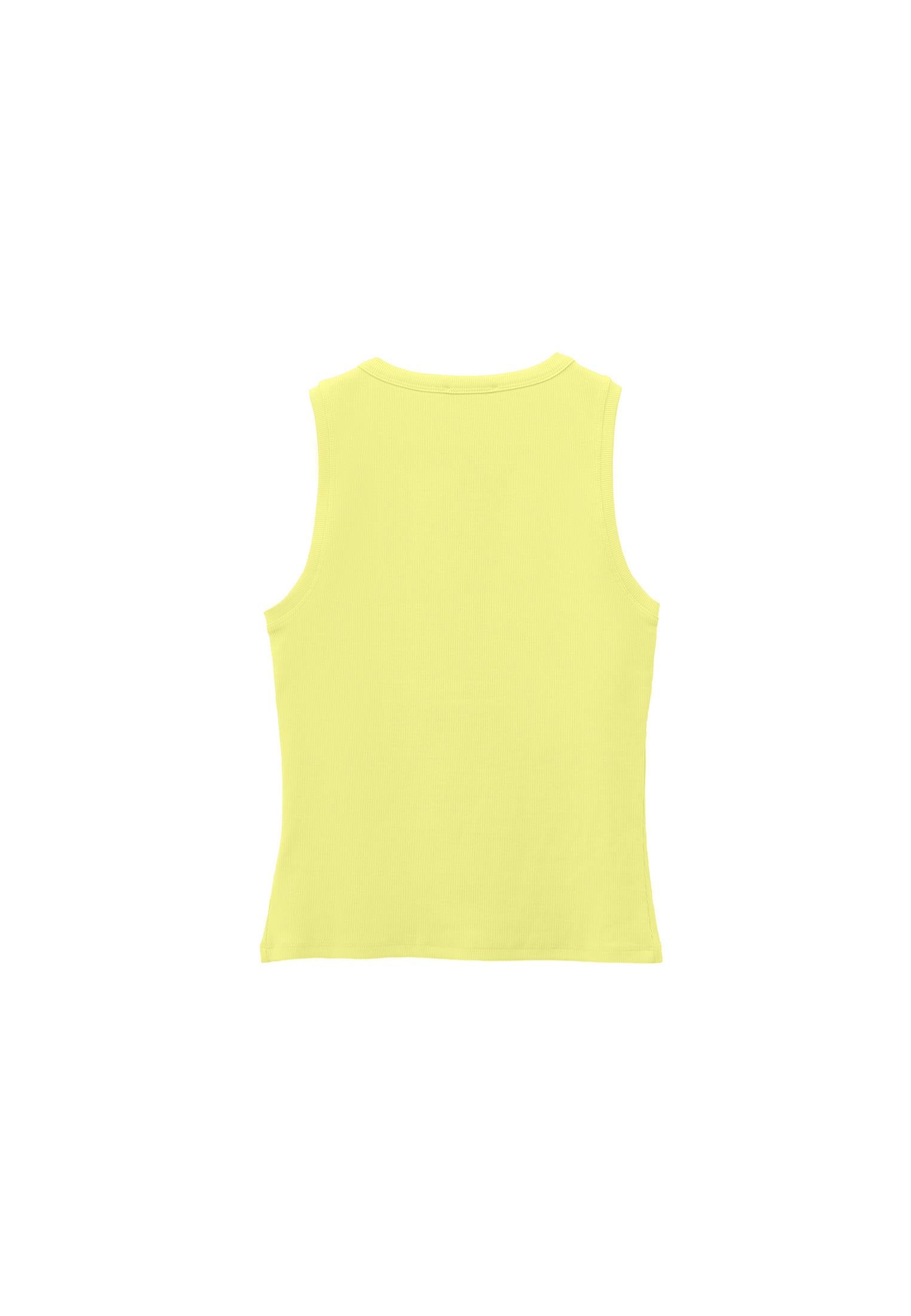 Sleeveless Tank Top With Crew Neck - LEMON VERBENA