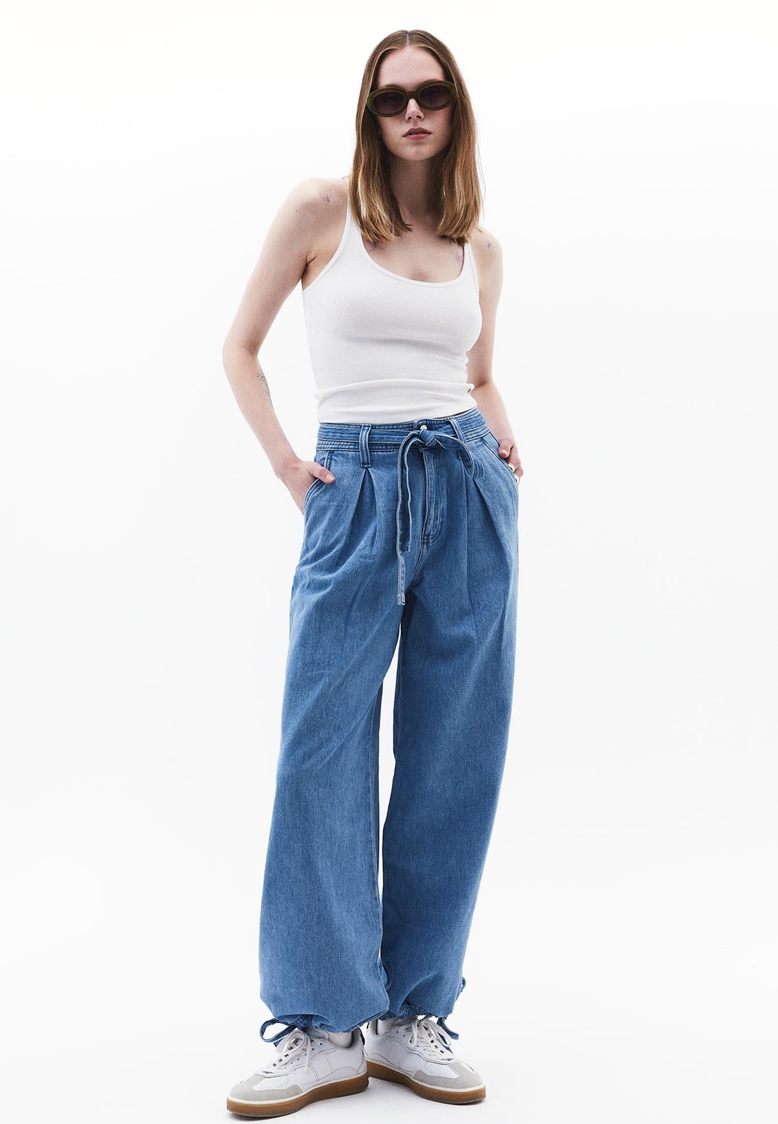 Balloon Pants - LIGHT BLUE DENIM