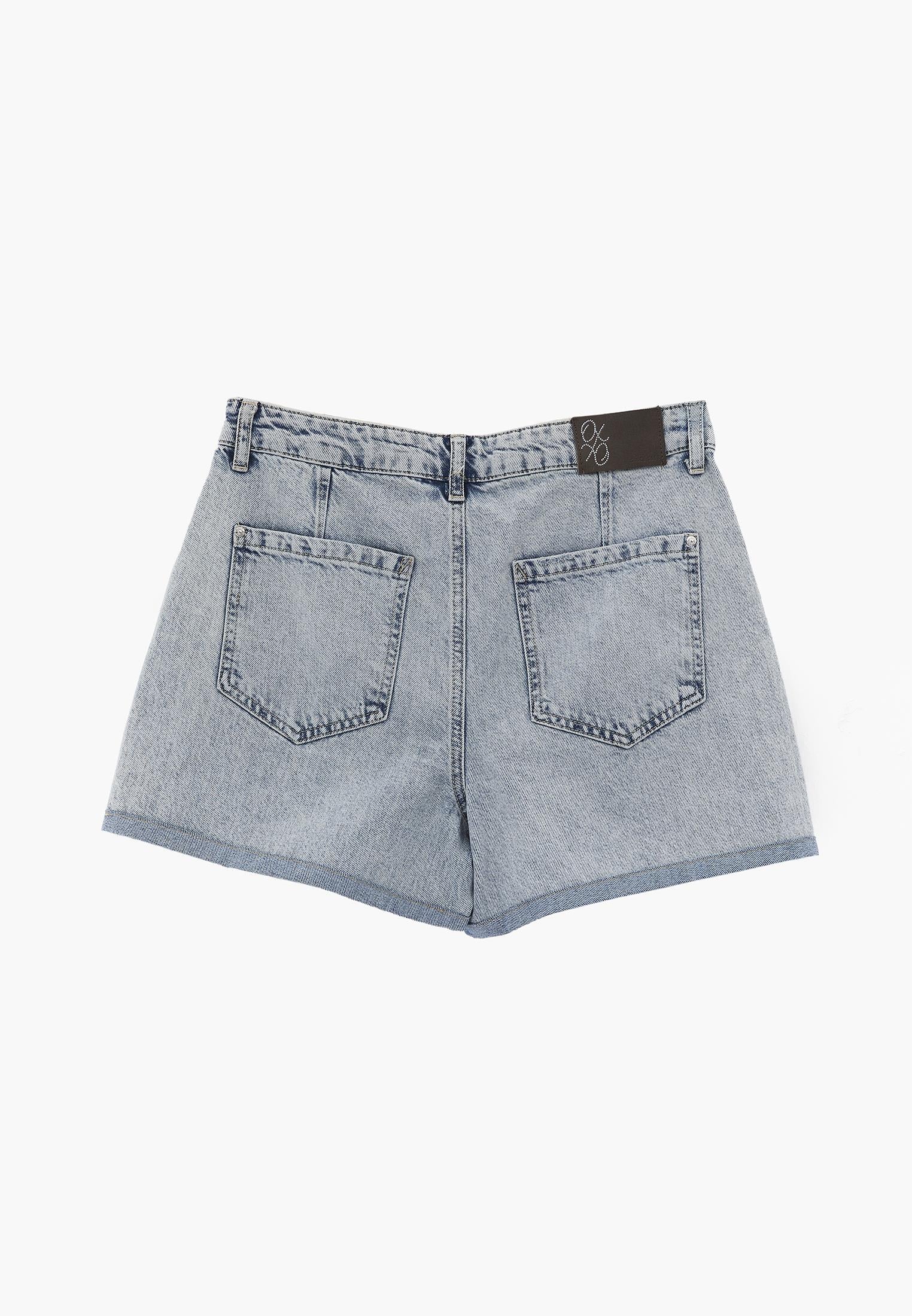 Pocketed Regular Waist Denim Shorts - LIGHT BLUE DENIM