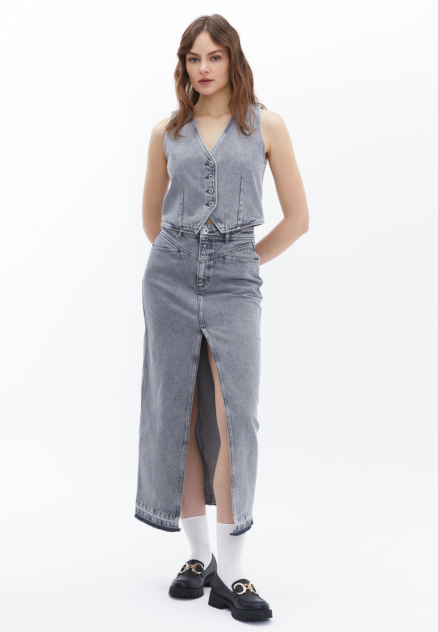 Maxi Skirt - LIGHT DENIM