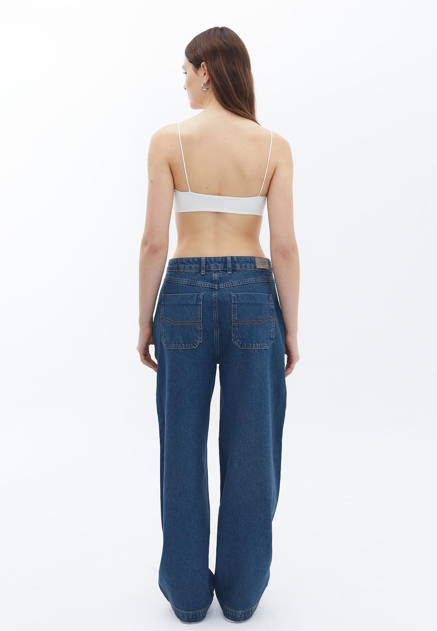 Skater Pants - LIGHT GREEN DENIM