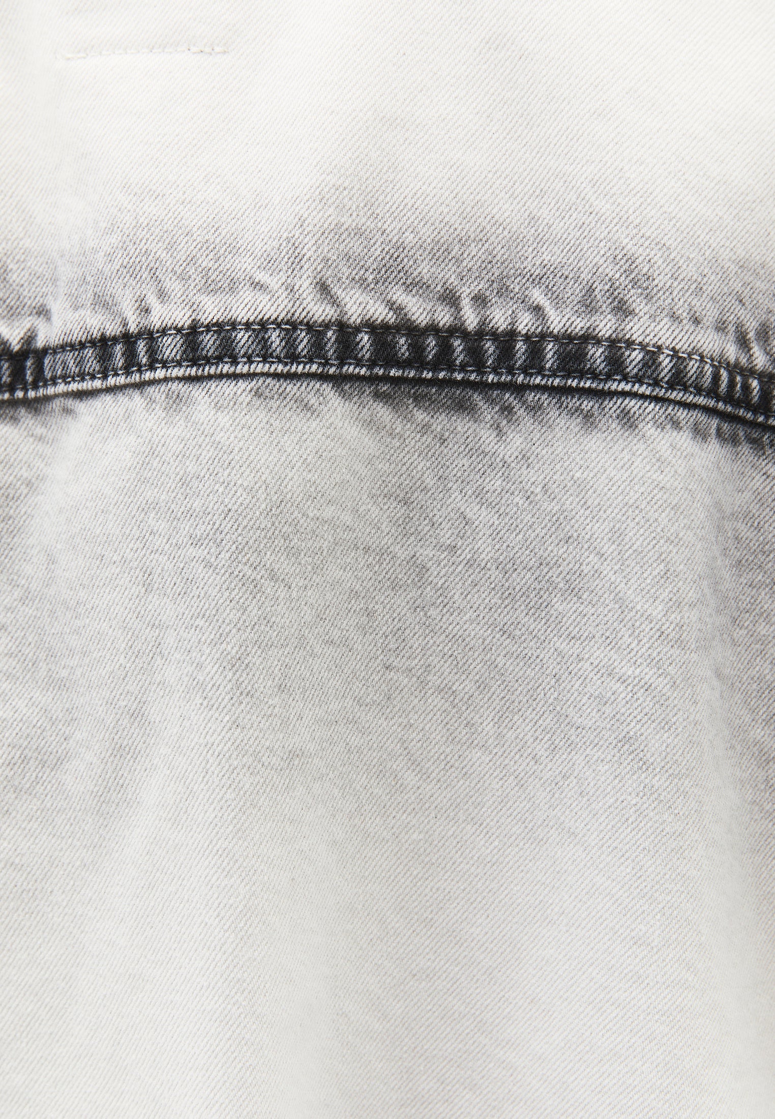 Oversize Pocket Detailed Shirt - LIGHT GREY DENIM