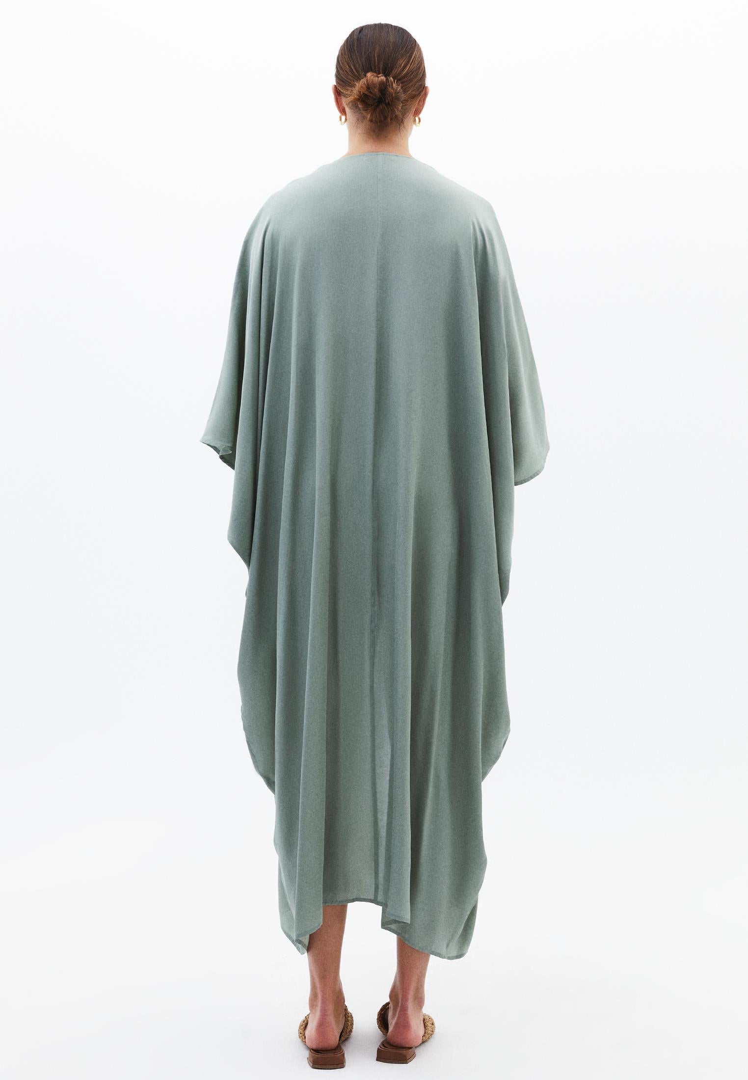 Kimono Sleeve Long Kimono - LILY PAD