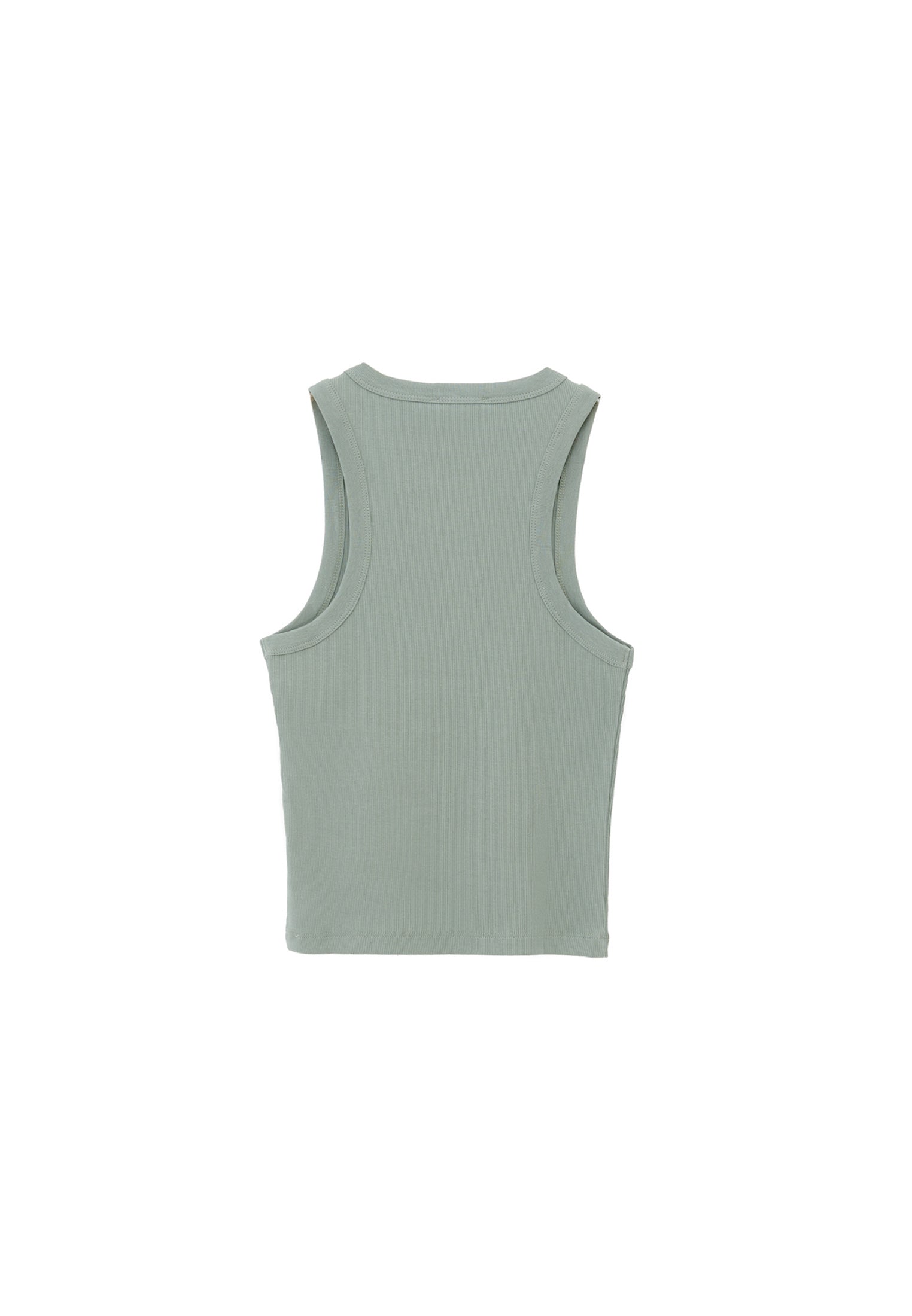 Sleeveless V Neck Tank Top - LILY PAD