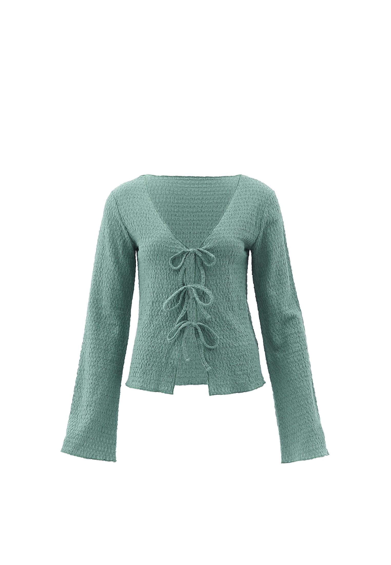 V Neck T-Shirt - LILY PAD