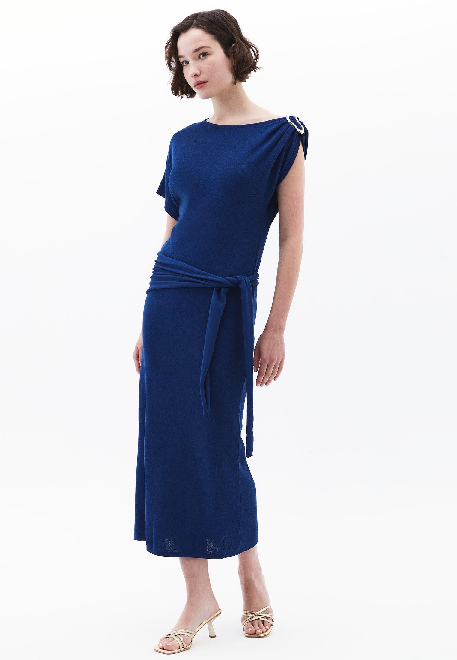Boat Neck Dress - LIMOGES