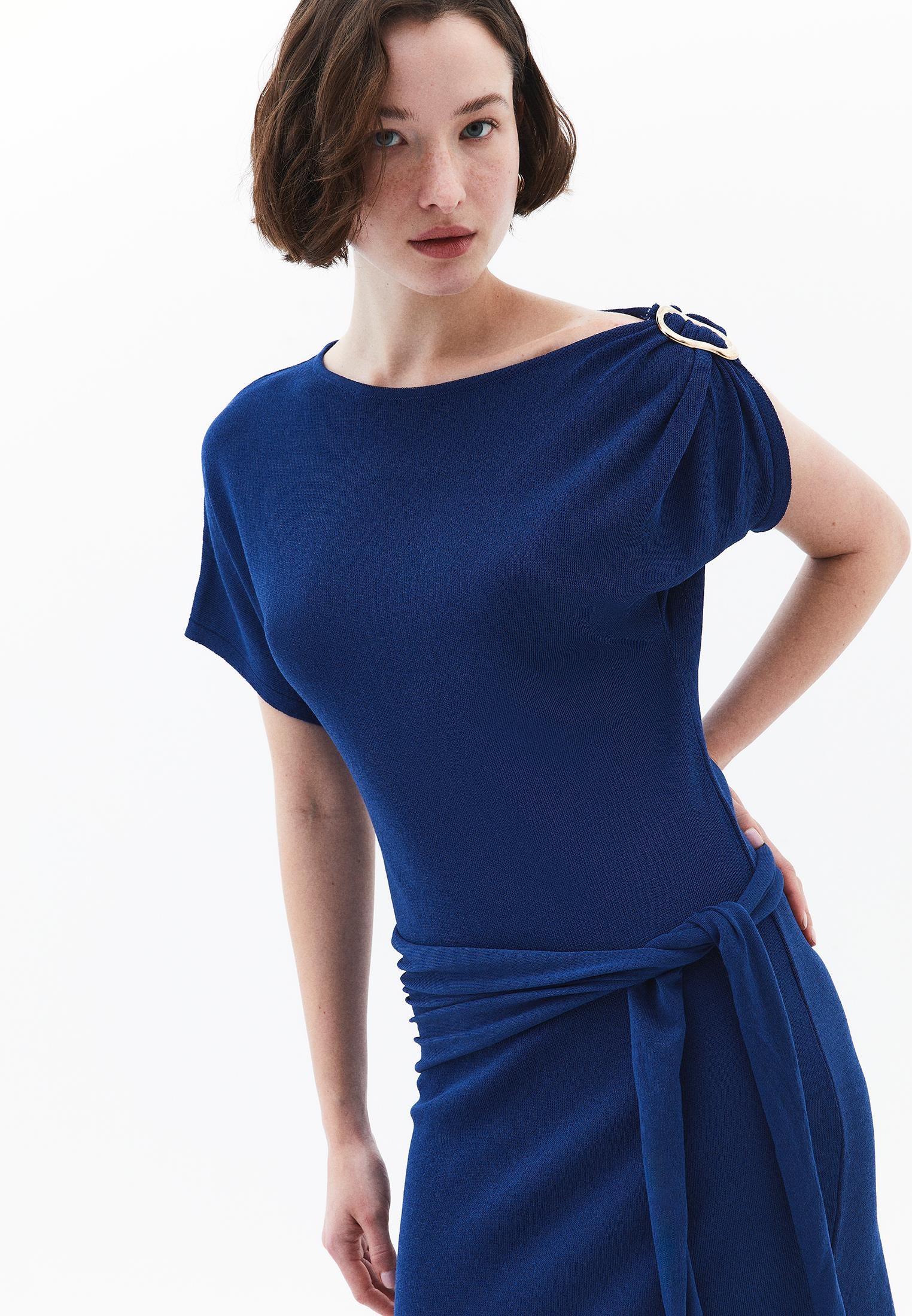 Boat Neck Dress - LIMOGES