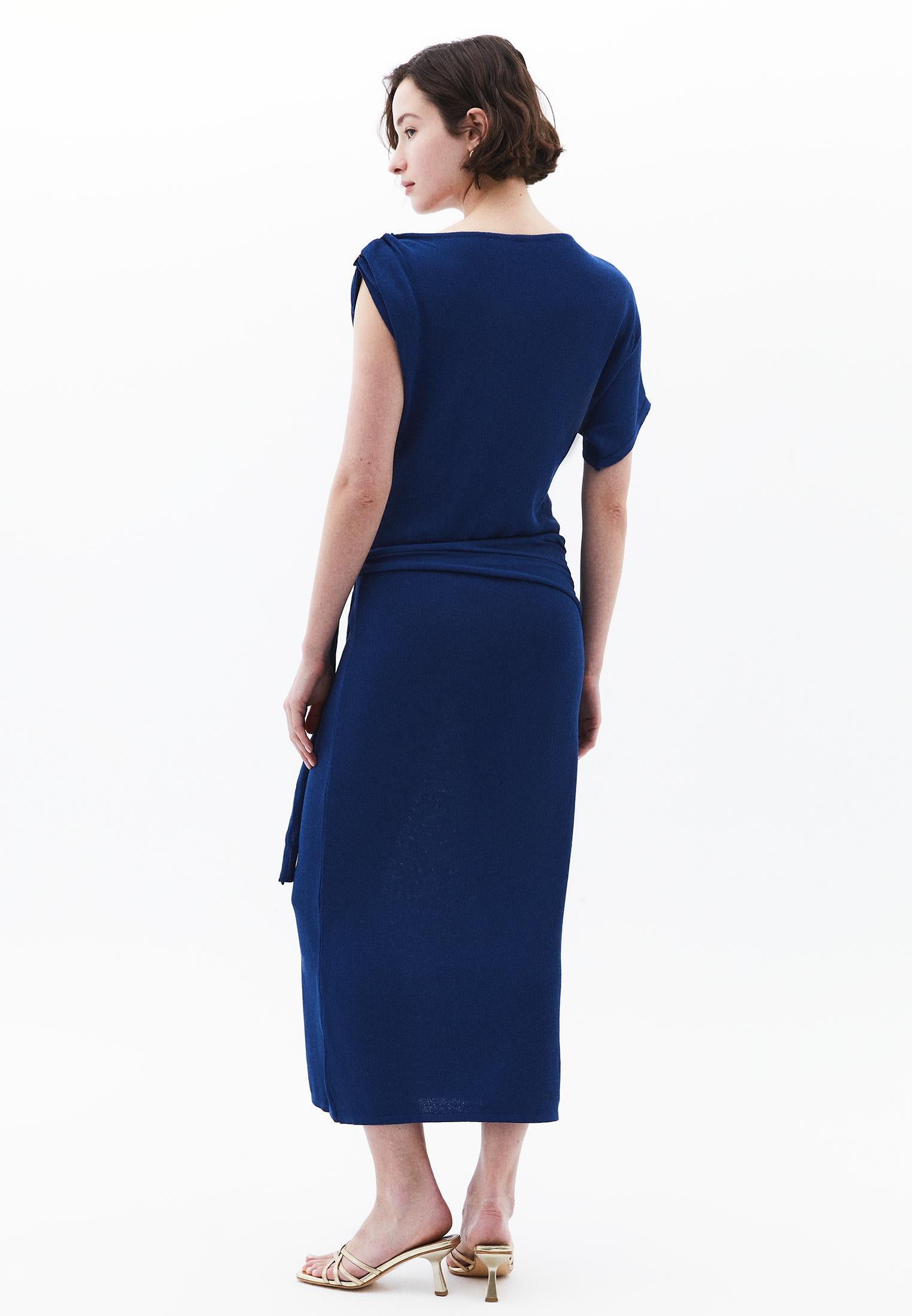 Boat Neck Dress - LIMOGES