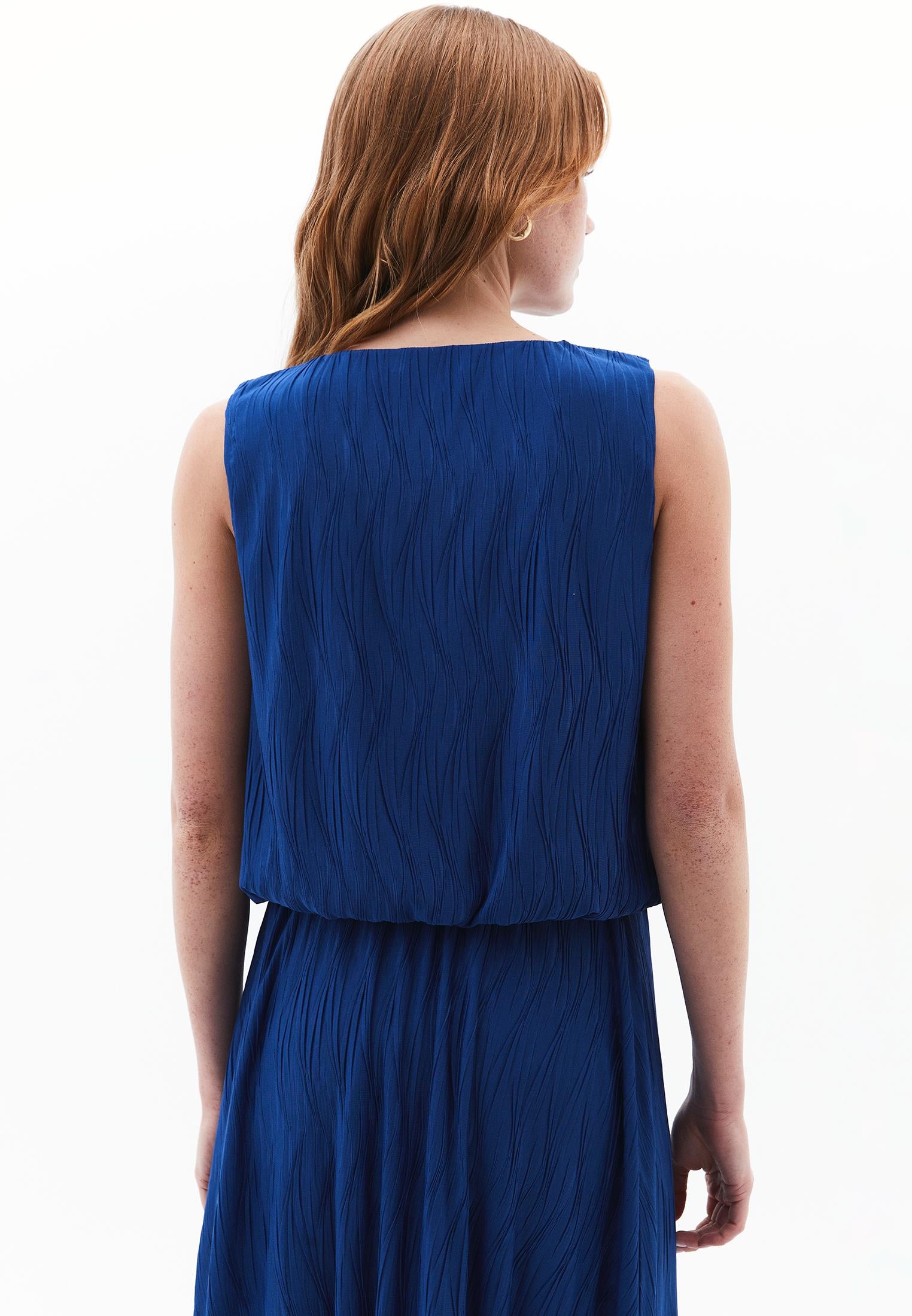 Oversize Sleeveless Crew Neck Blouse - LIMOGES