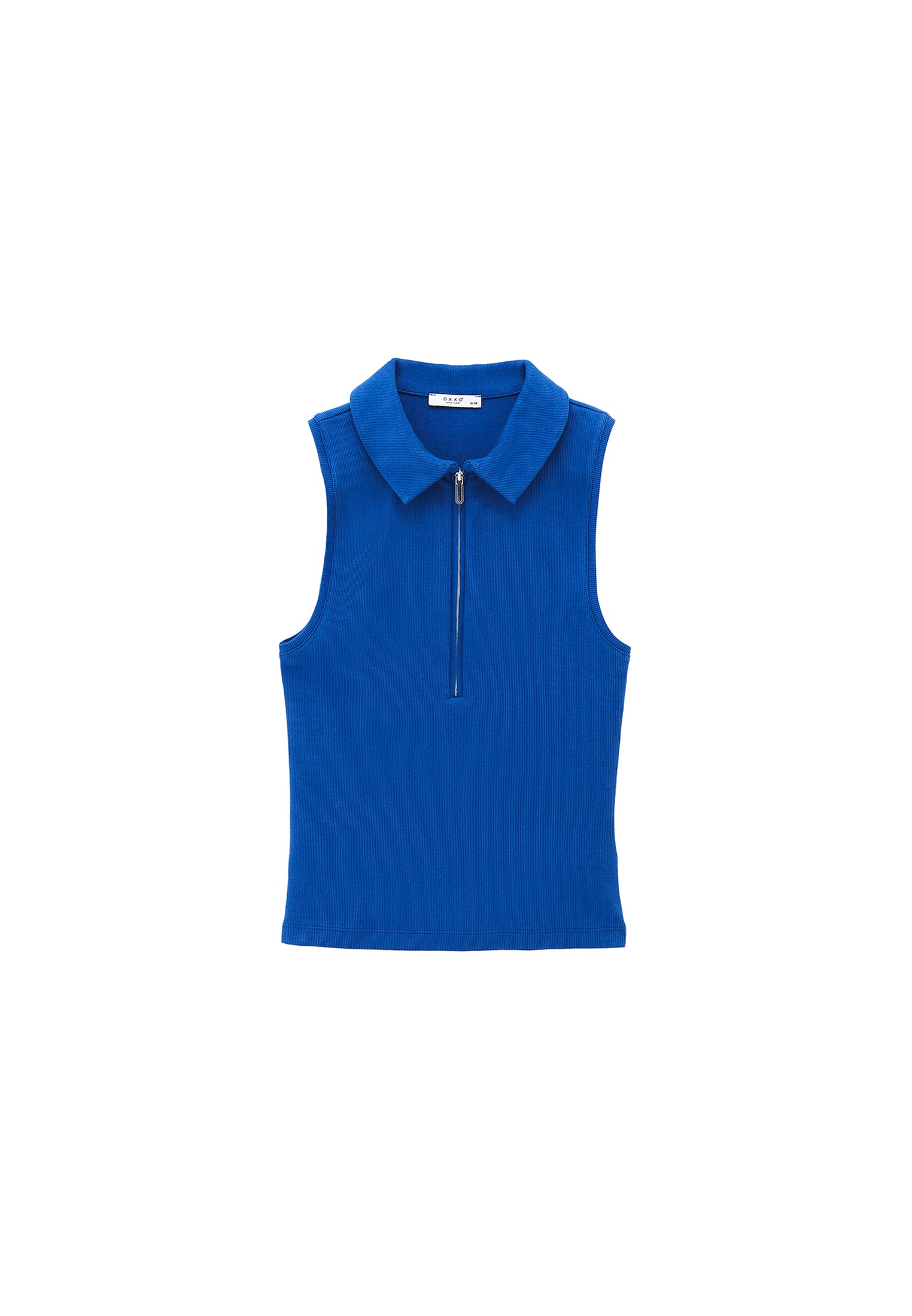 Polo Neck Tank Top - LIMOGES