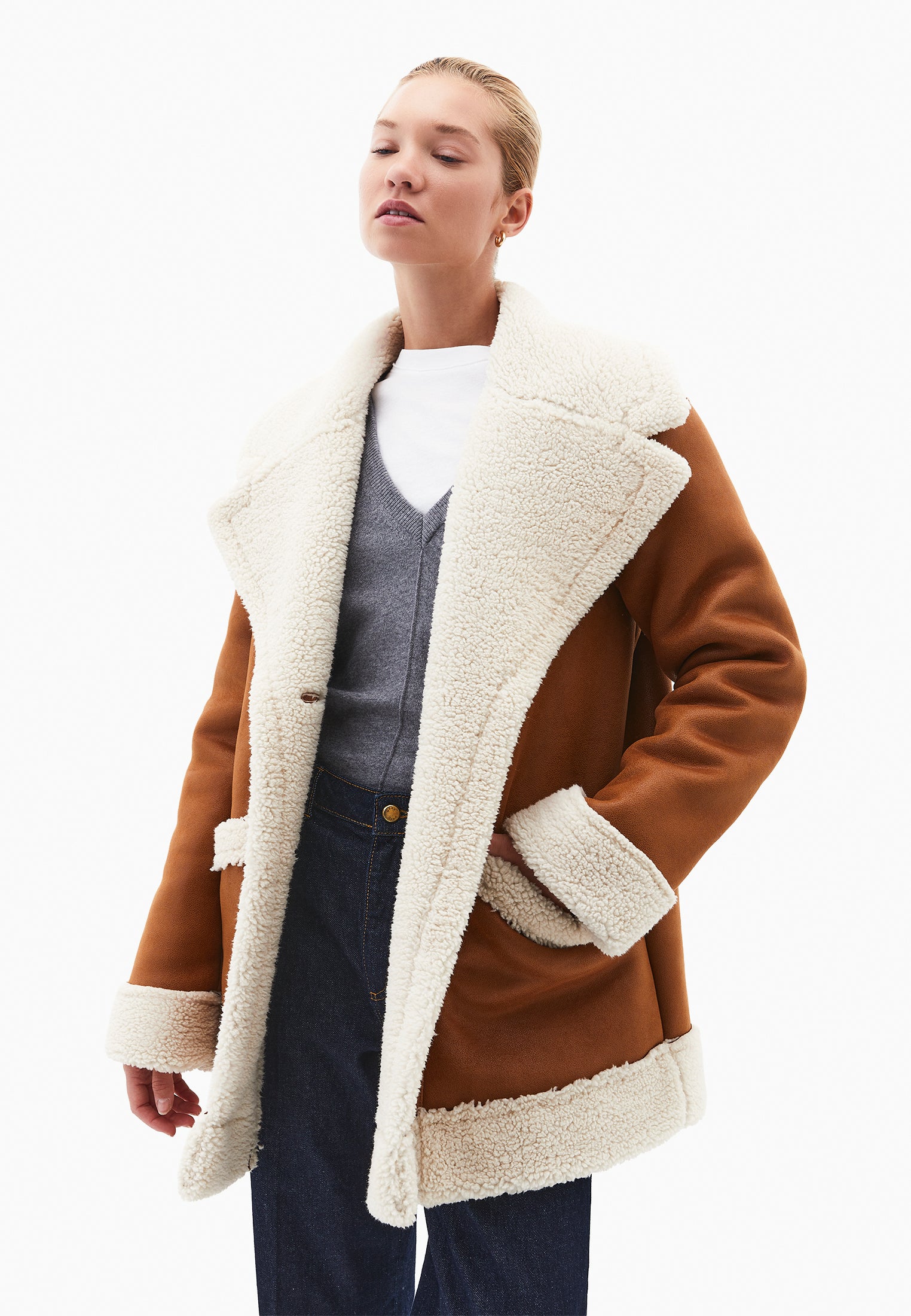 Oversize Leather Jacket - LION