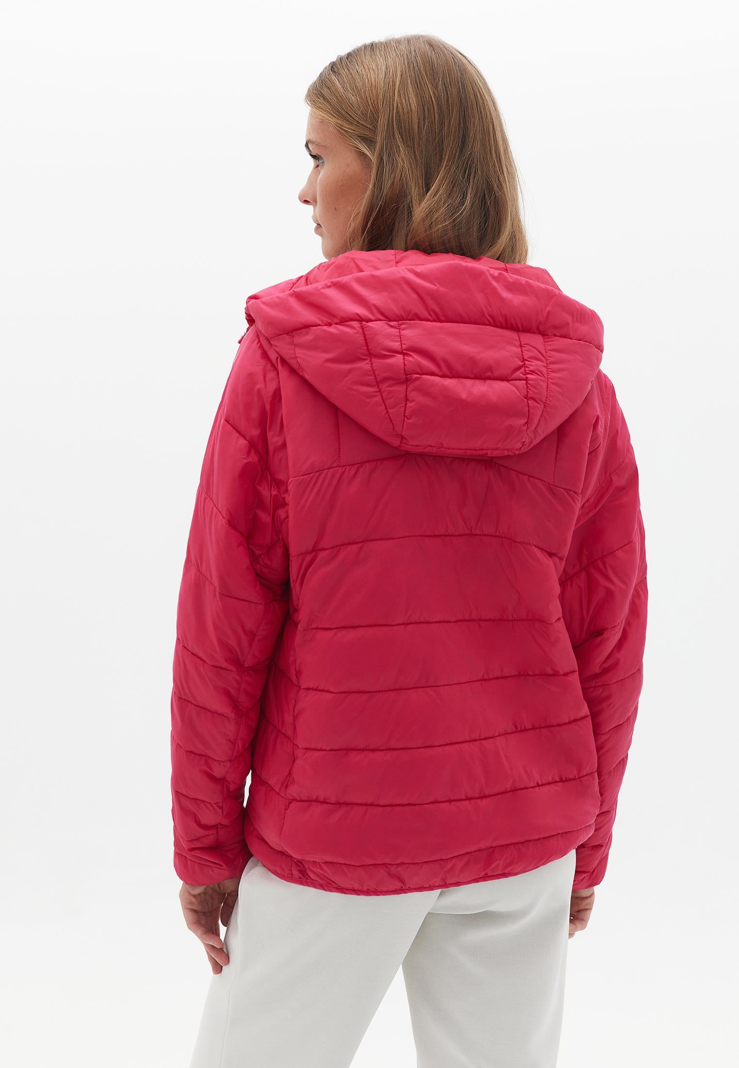 Raglan Sleeve And Hooded Long Sleeve Coat - LOVE POTION