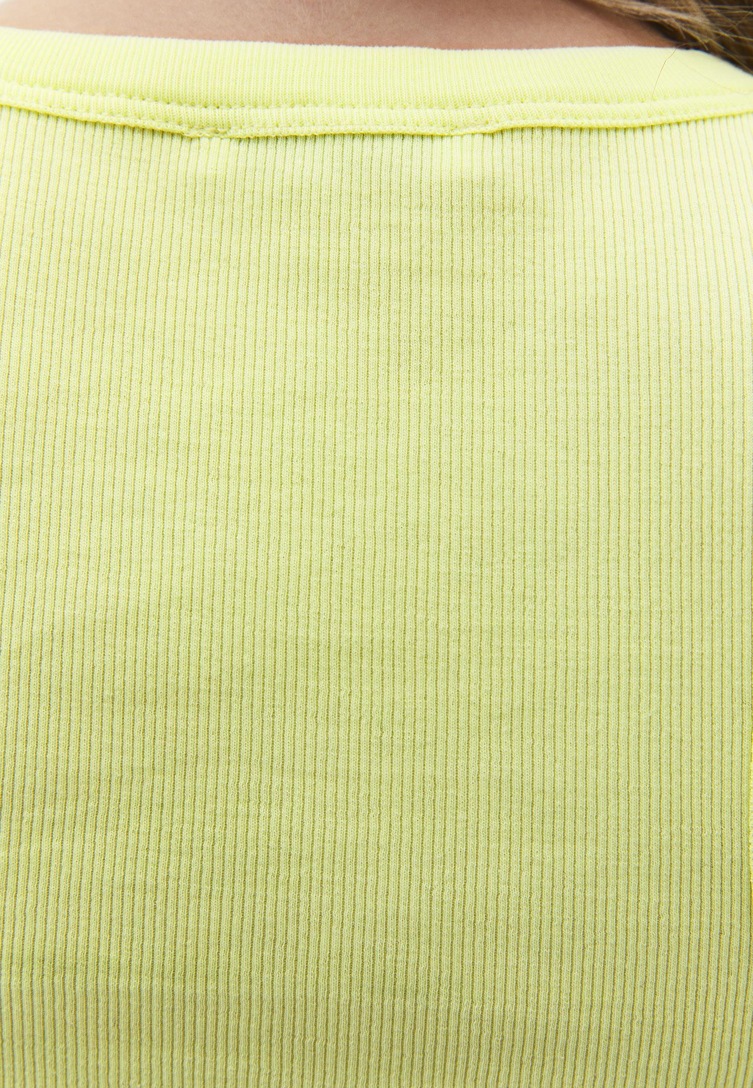 Crew Neck Bodycon Tank Top - LUMINARY GREEN