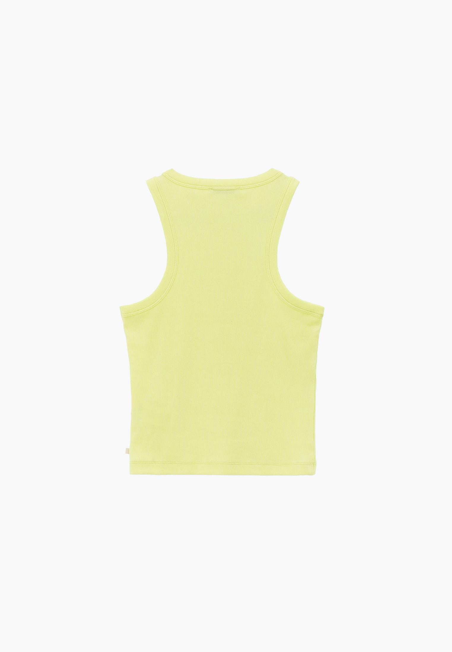 Crew Neck Bodycon Tank Top - LUMINARY GREEN