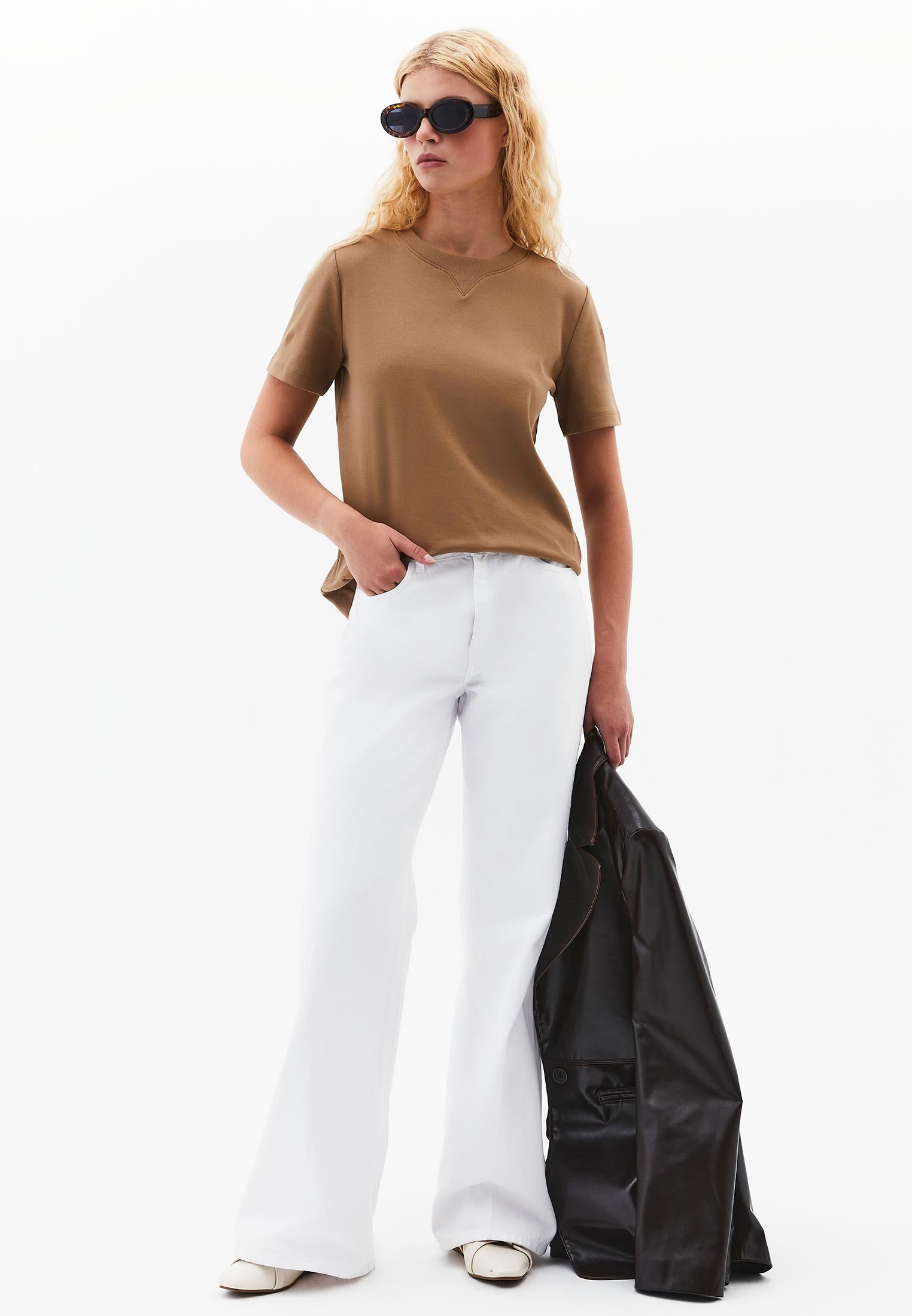 Crew Neck Short Sleeve T-Shirt - MALT BALL