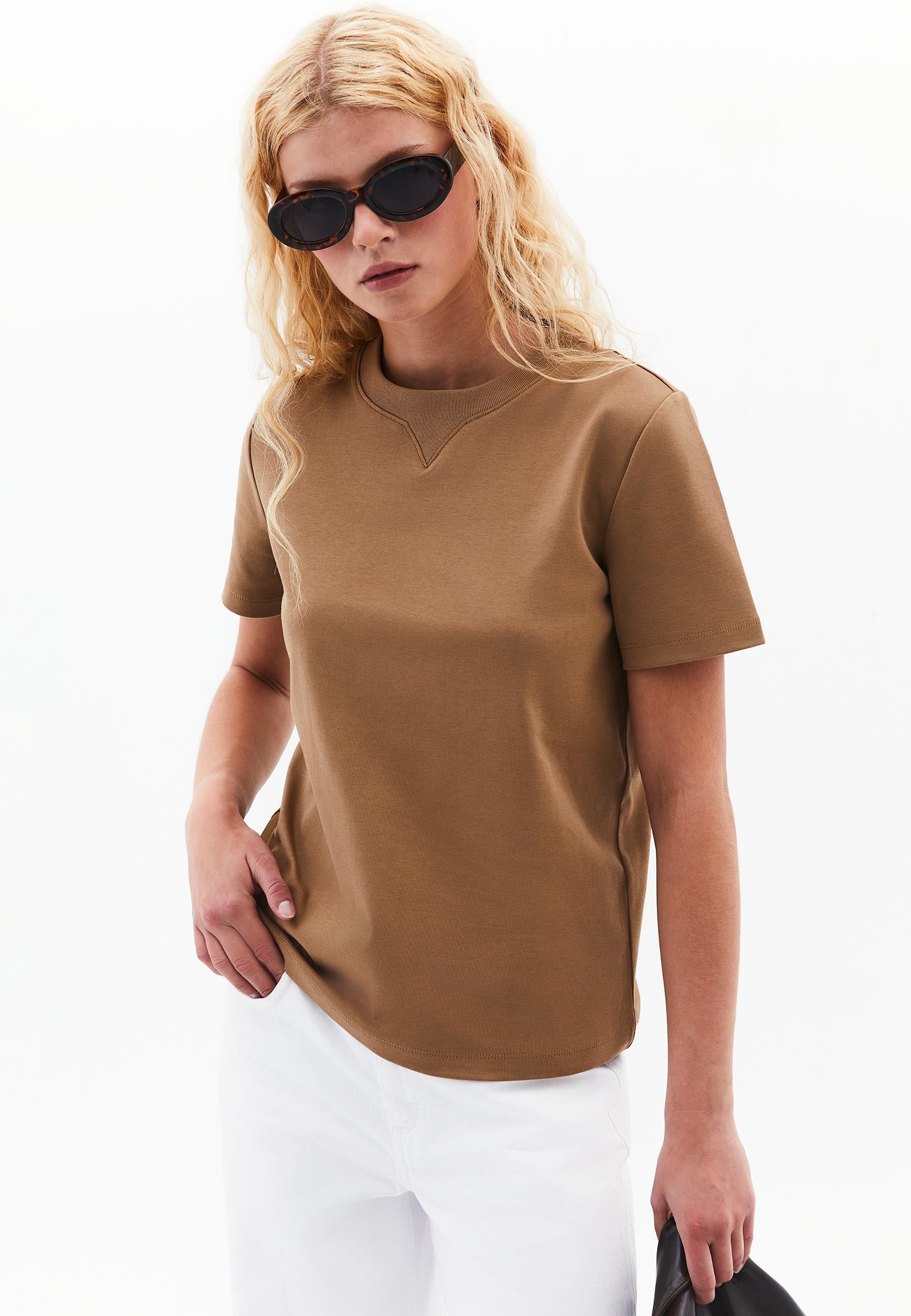 Crew Neck Short Sleeve T-Shirt - MALT BALL