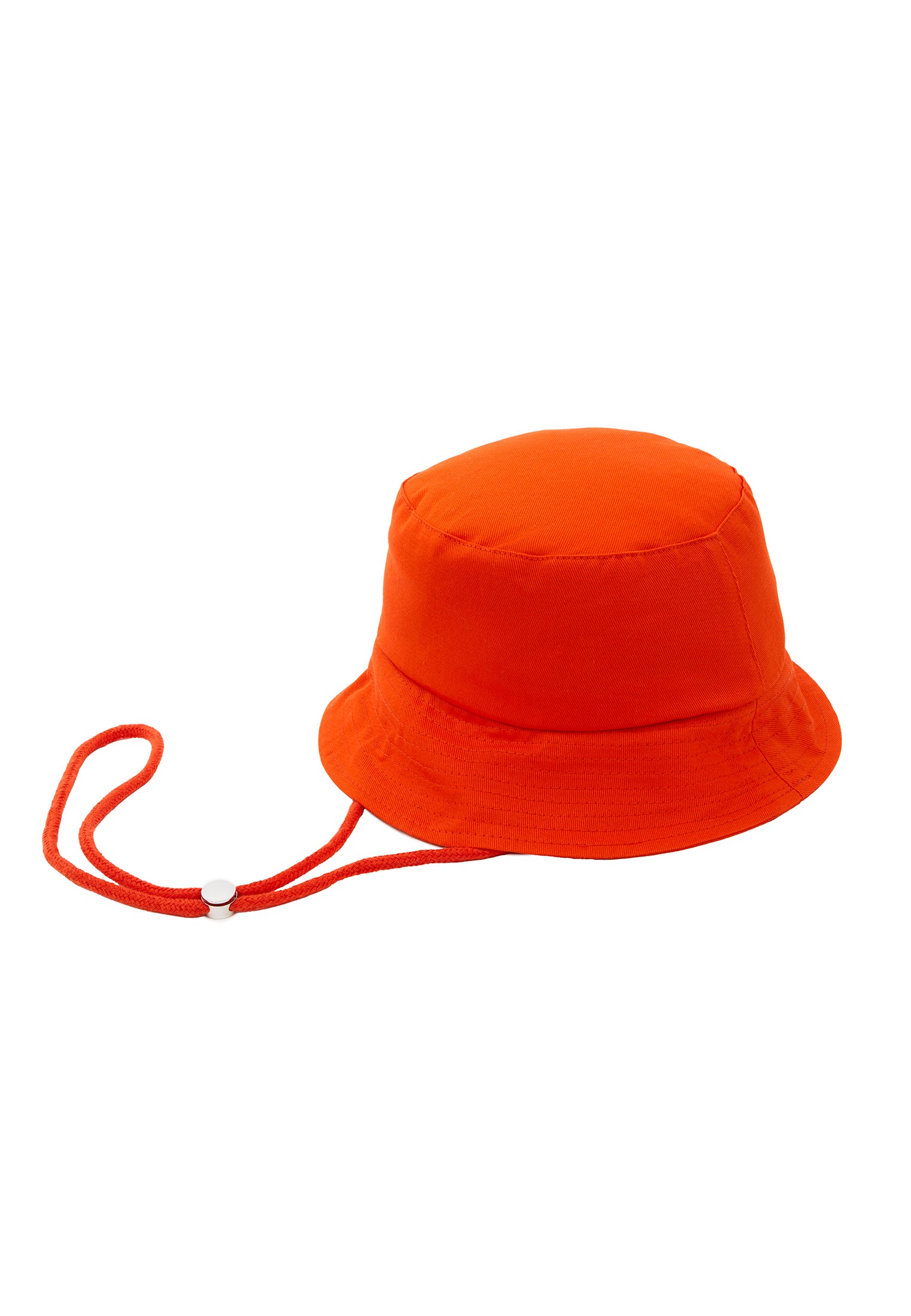 Cotton Bucket Hat - MANDARIN RED