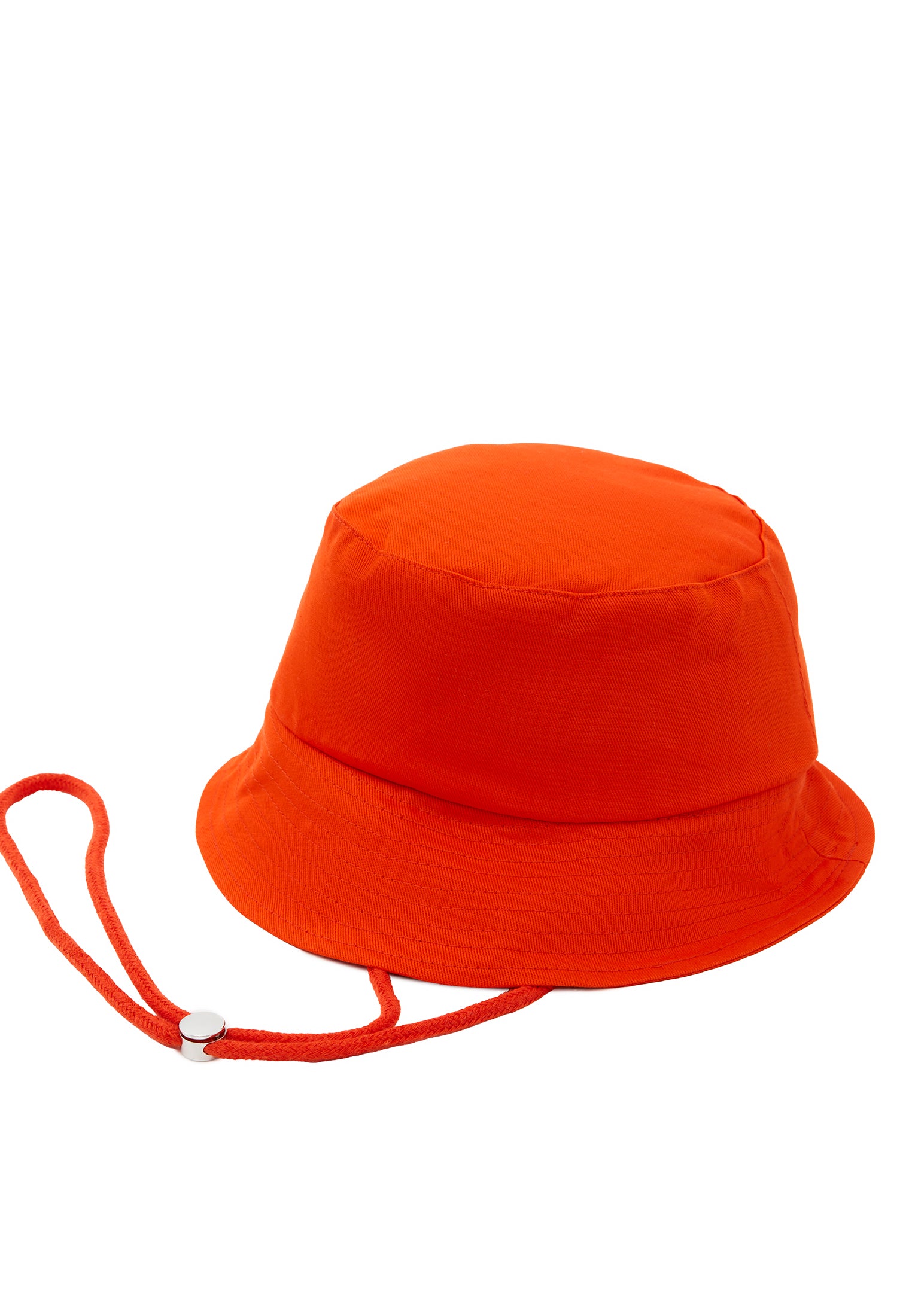 Cotton Bucket Hat - MANDARIN RED