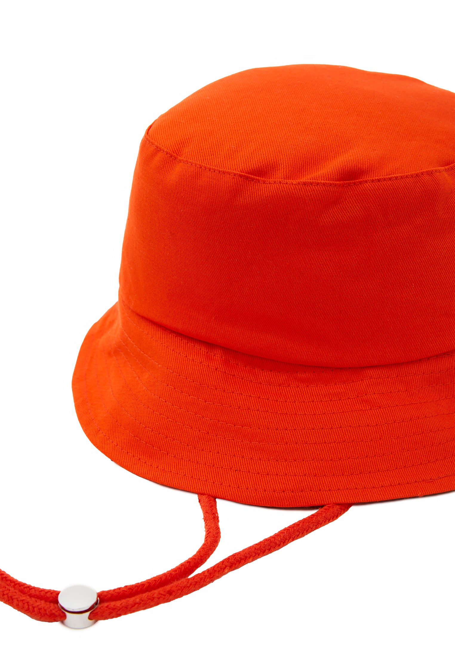 Cotton Bucket Hat - MANDARIN RED