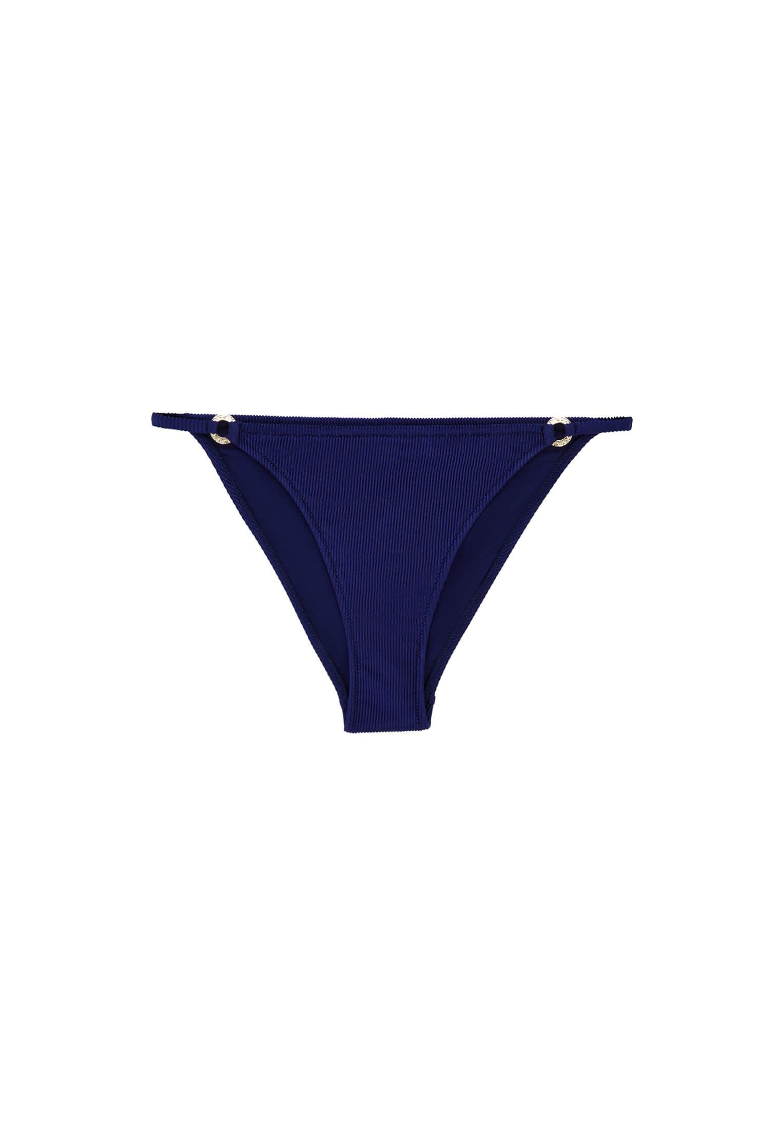 Buckle Detailed Bikini Bottom - MAZARINE BLUE