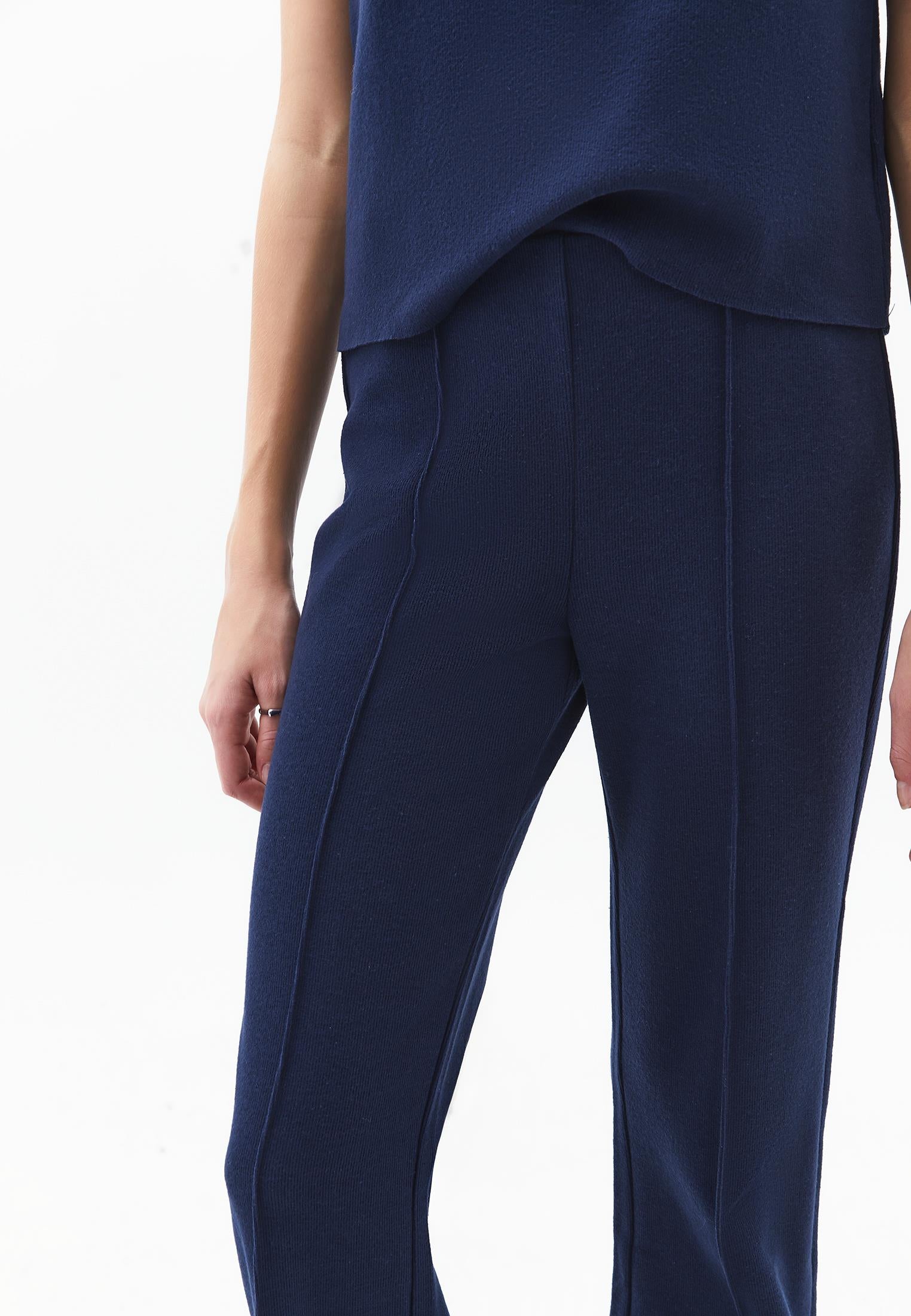 High Waist Spanish Leg Pants - MIDNIGHT