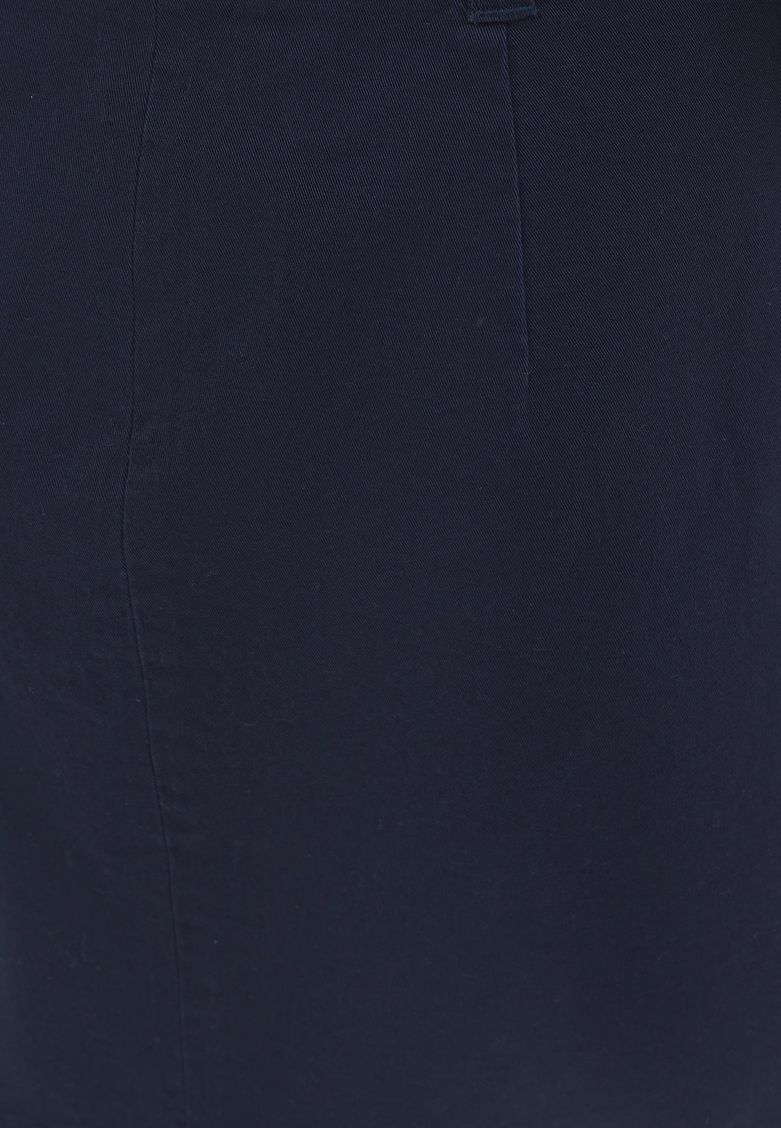 Cotton Slim Fit Mini Skirt - MIDNIGHT
