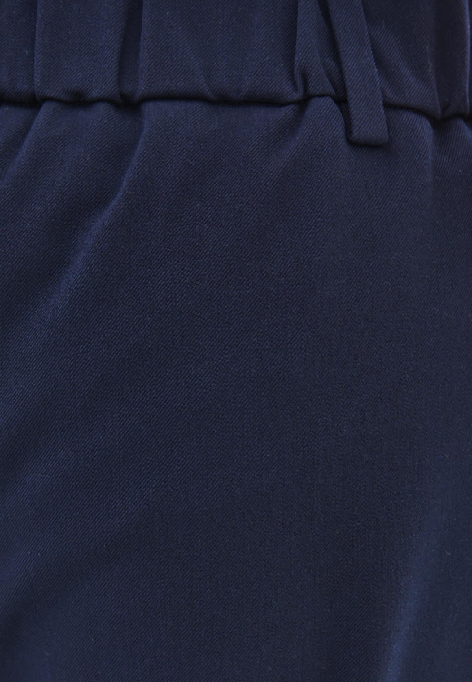Balloon Form Long Carrot Pants - MIDNIGHT