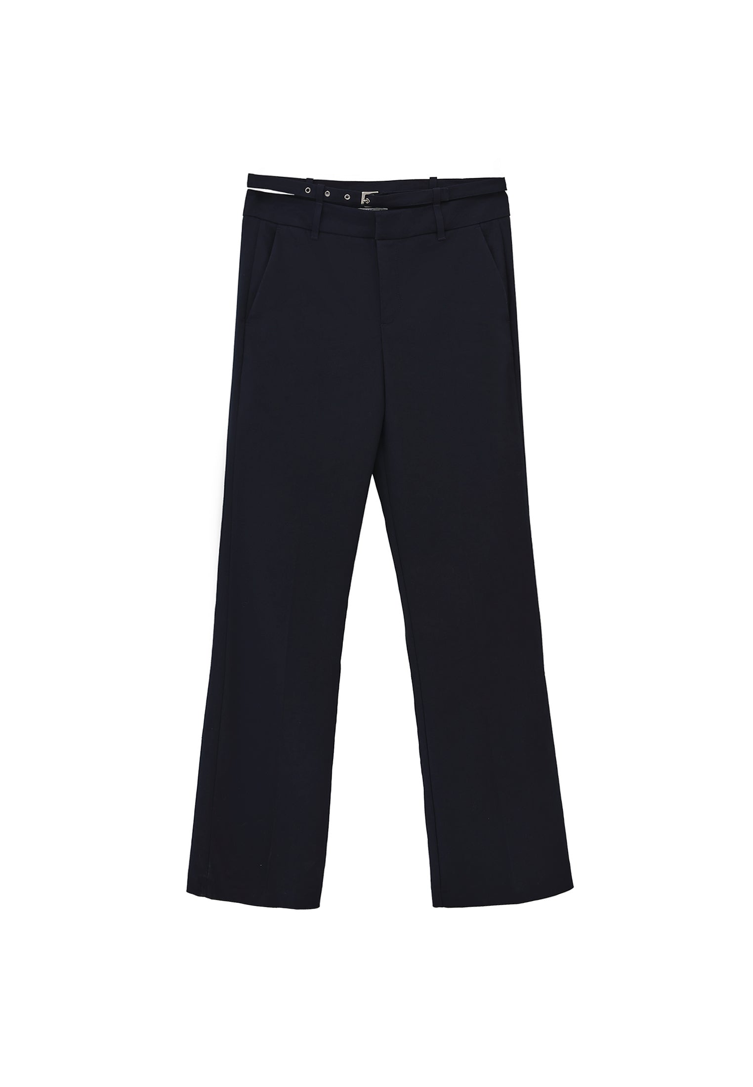 Spanish Leg Belt Detailed Trousers - MIDNIGHT