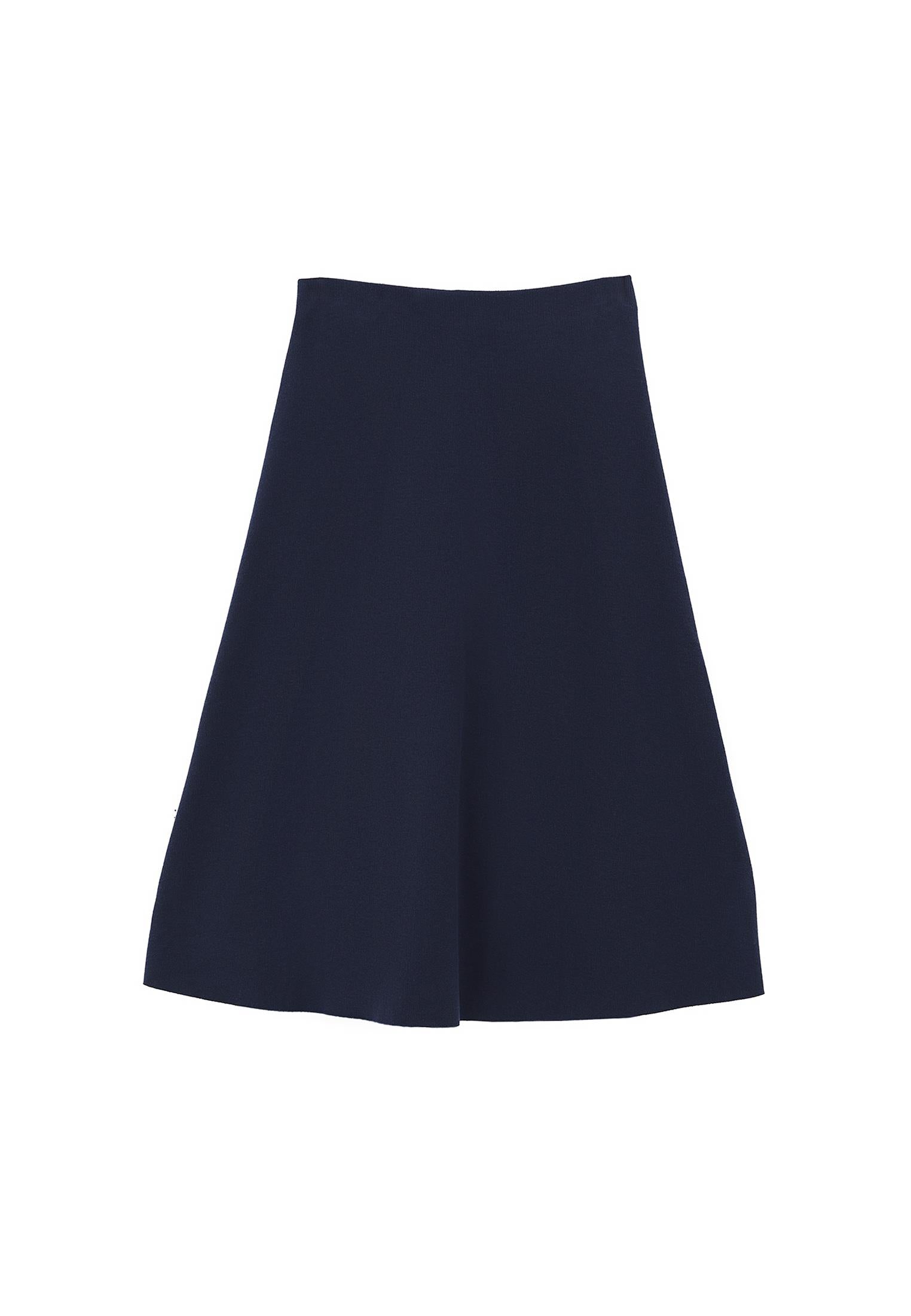 A-Line Midi Skirt - MIDNIGHT