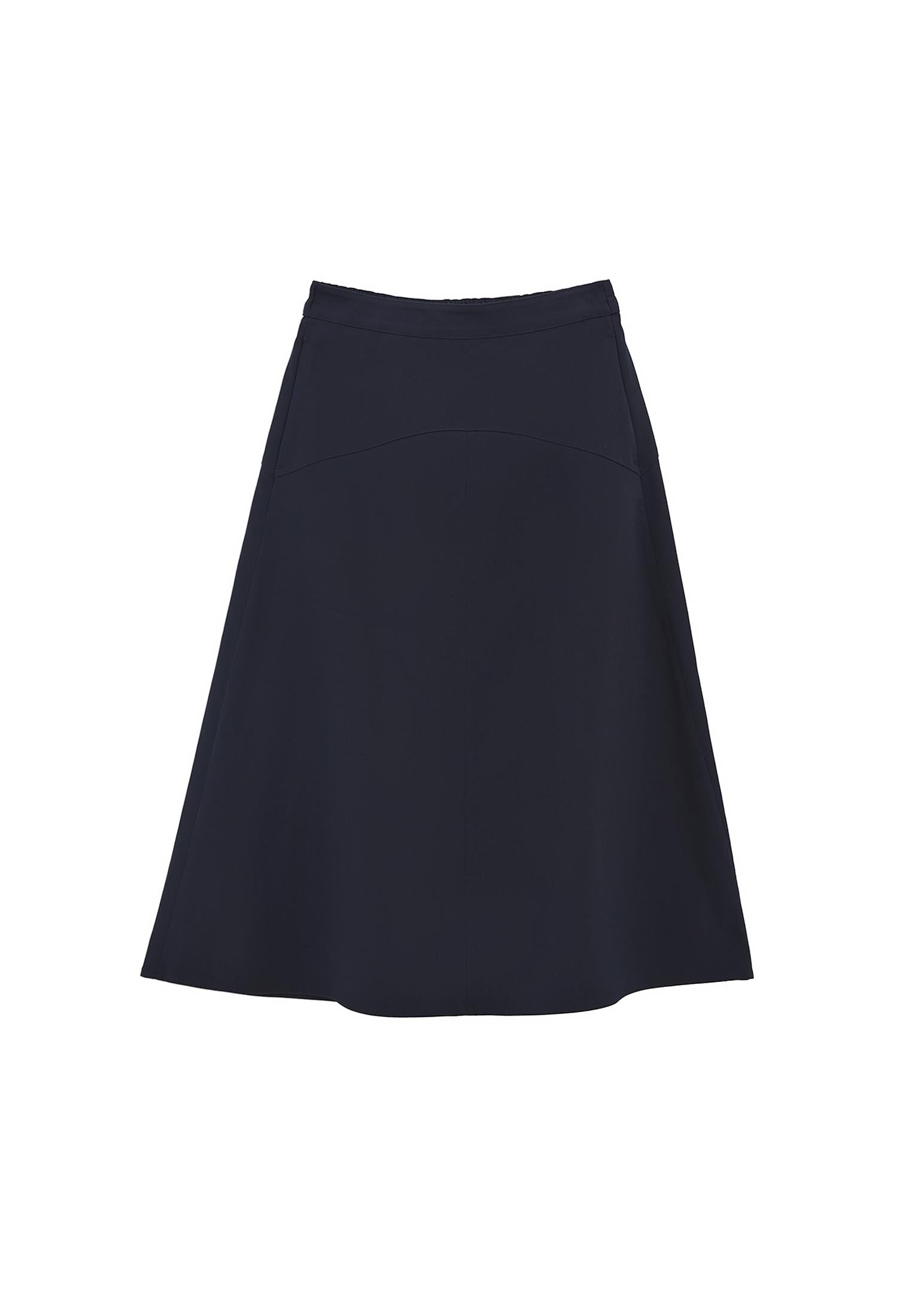 A-Line Midi Skirt - MIDNIGHT