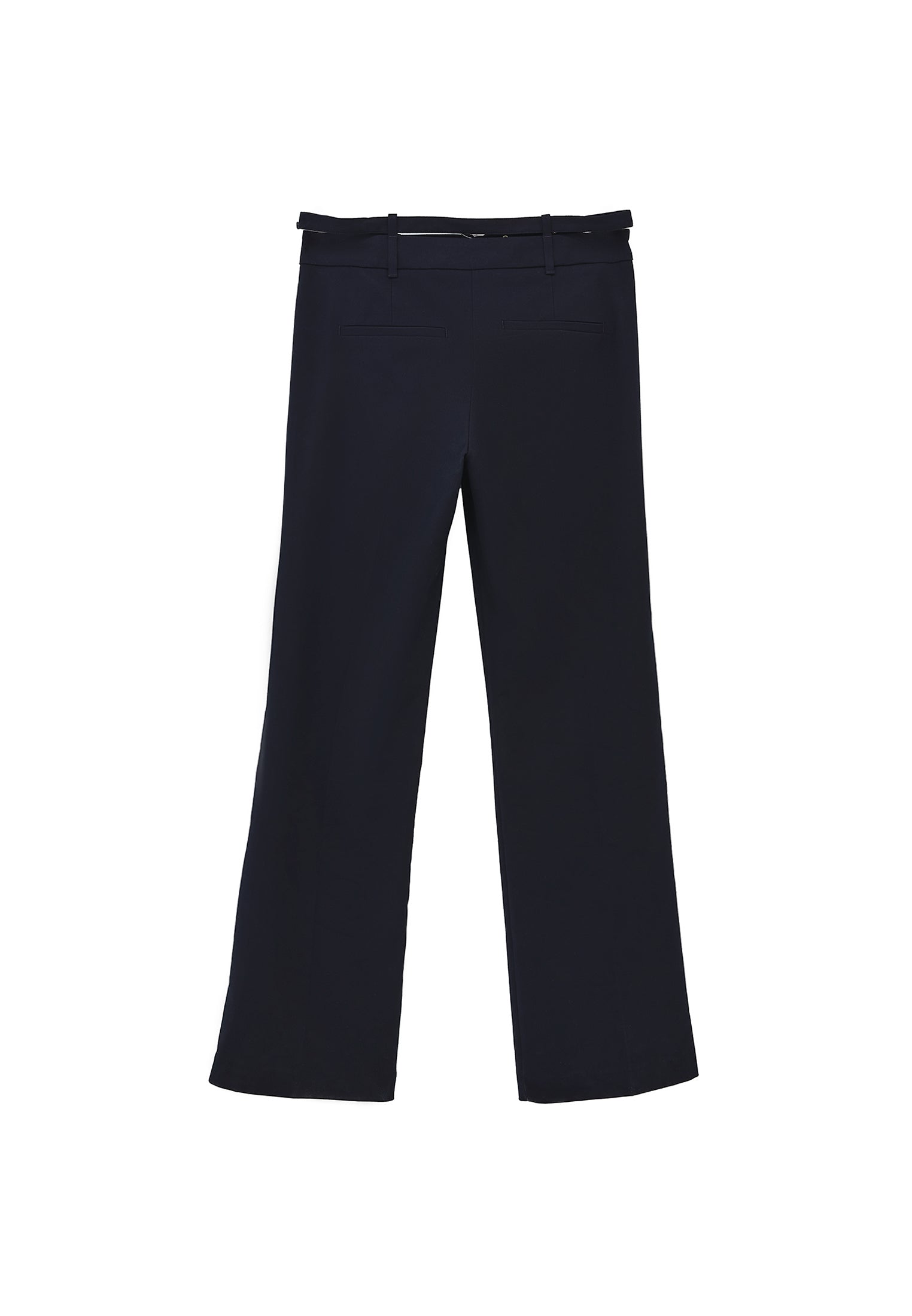 Spanish Leg Belt Detailed Trousers - MIDNIGHT