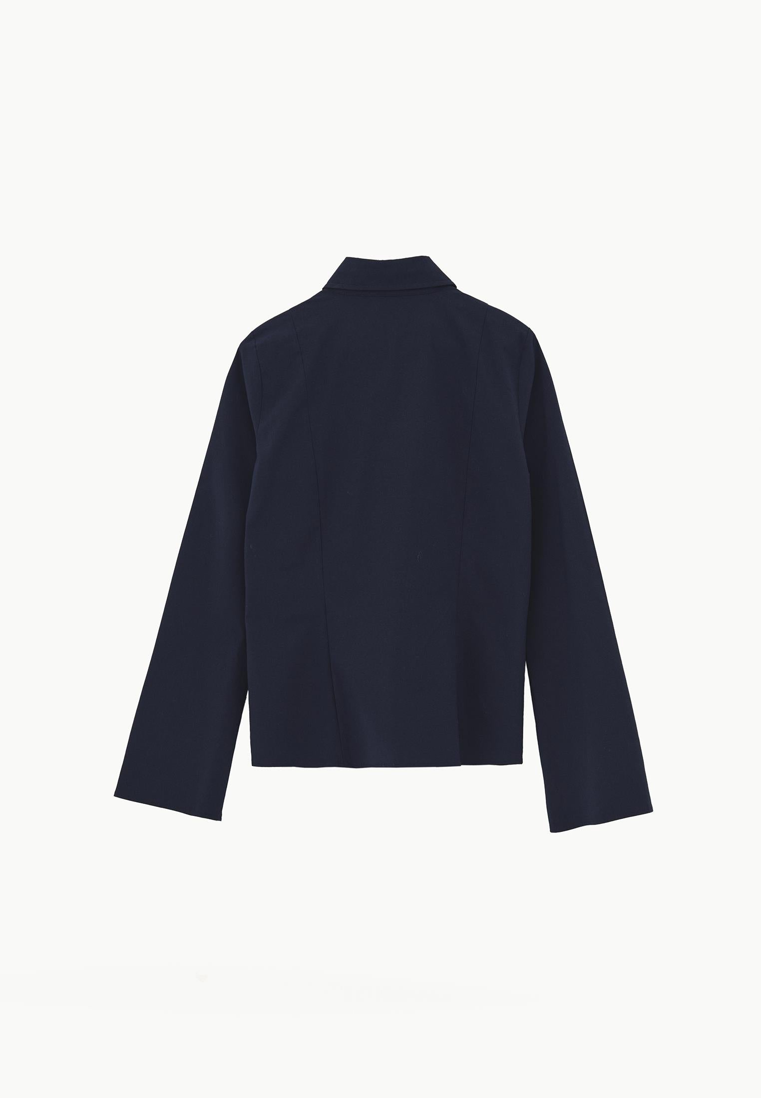 Buttoned Long Sleeve Shirt - MIDNIGHT