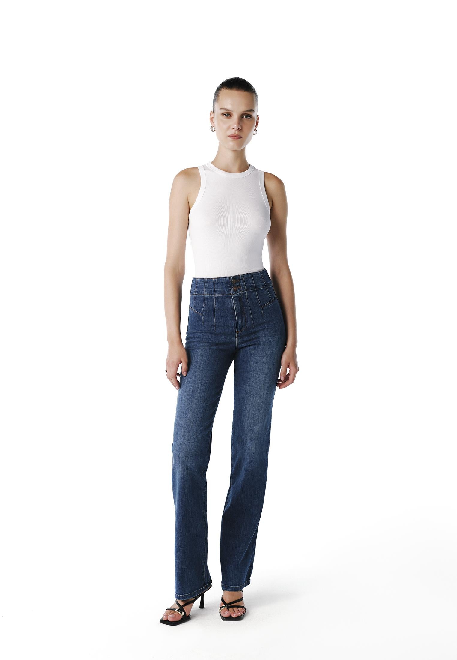 Pants - MID BLUE DENIM