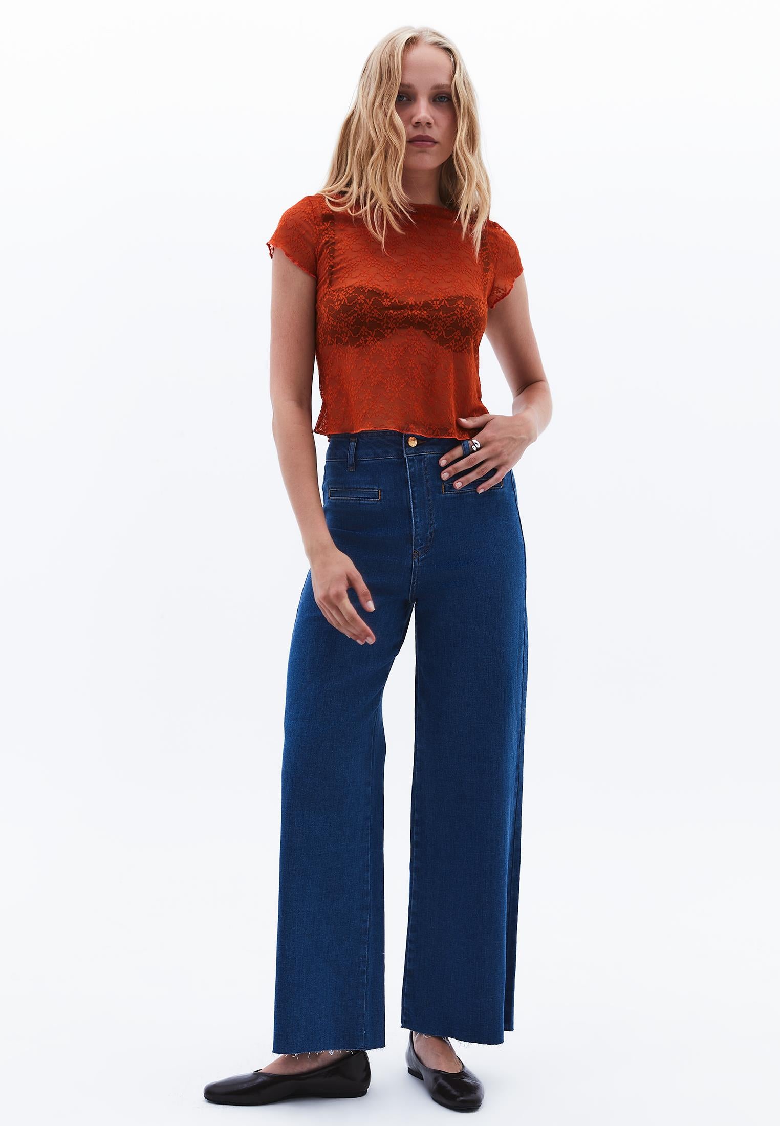 Pants - MID BLUE DENIM