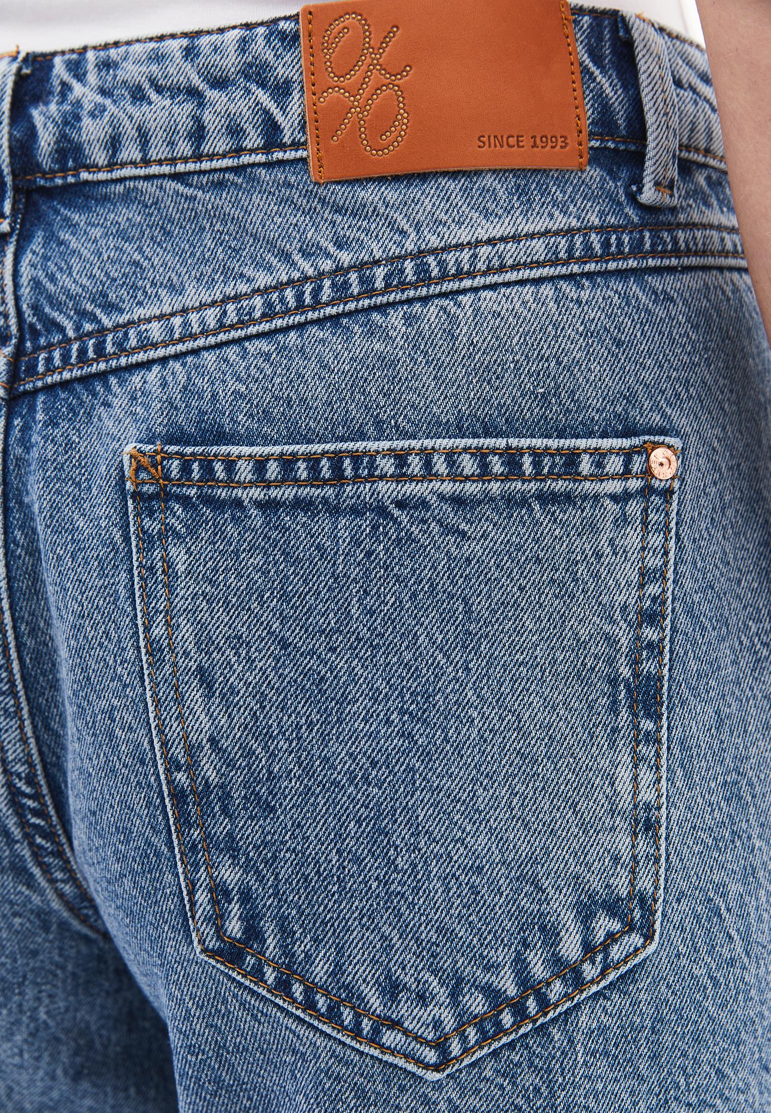 Straight Leg Denim Pants - MID BLUE DENIM