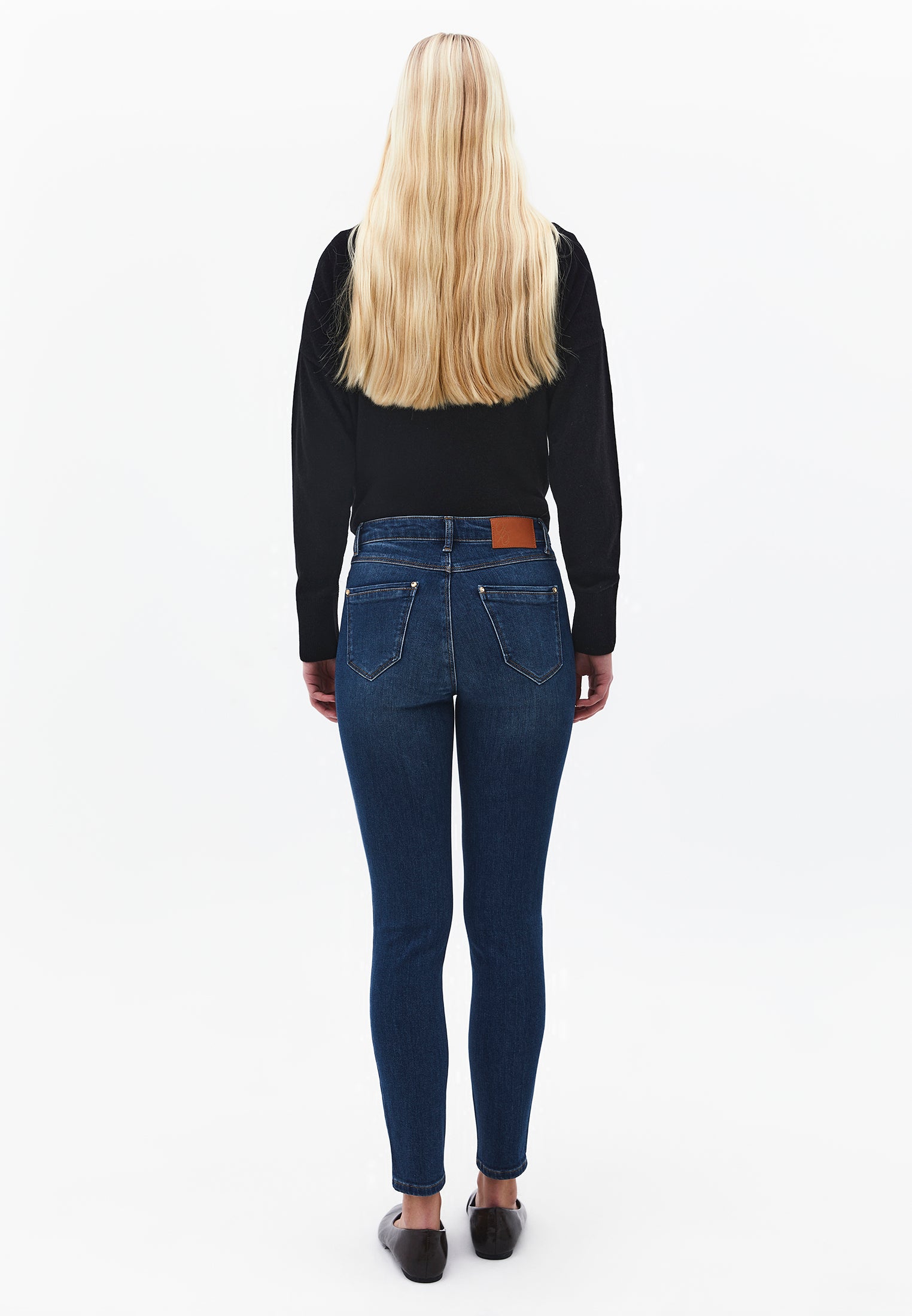 Skinny Ultra High Waist Jeans - MID BLUE DENIM