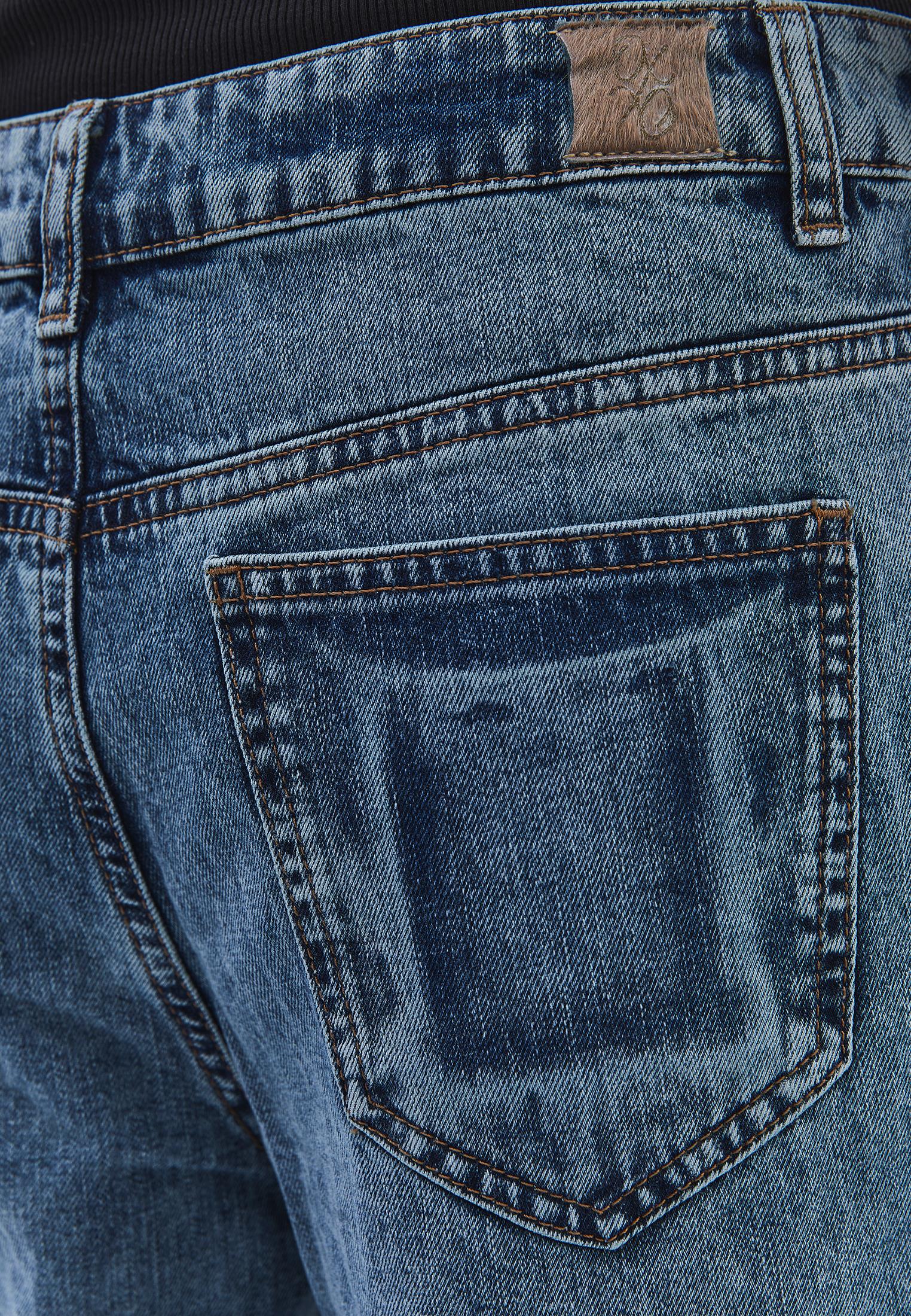 Barrel Leg Jeans - MID BLUE DENIM