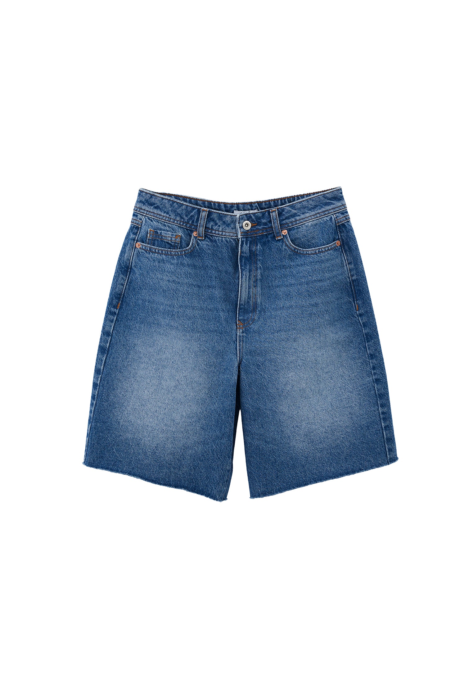 Denim Summer Shorts - MID BLUE DENIM