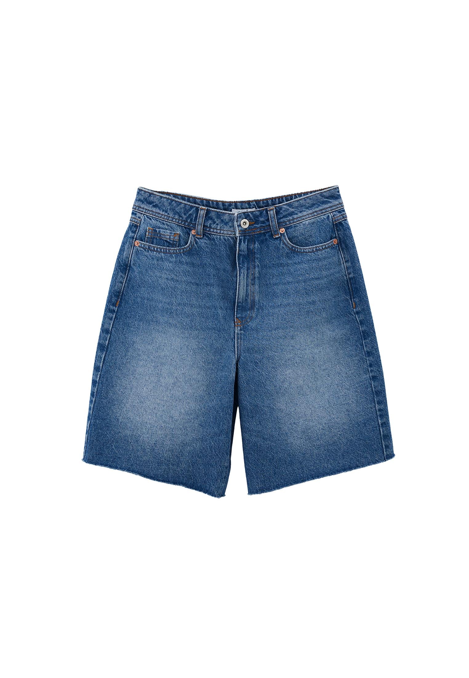 Denim Summer Shorts - MID BLUE DENIM