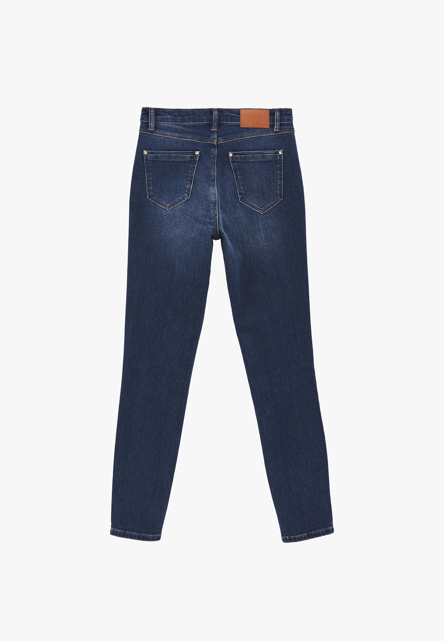 Skinny Ultra High Waist Jeans - MID BLUE DENIM