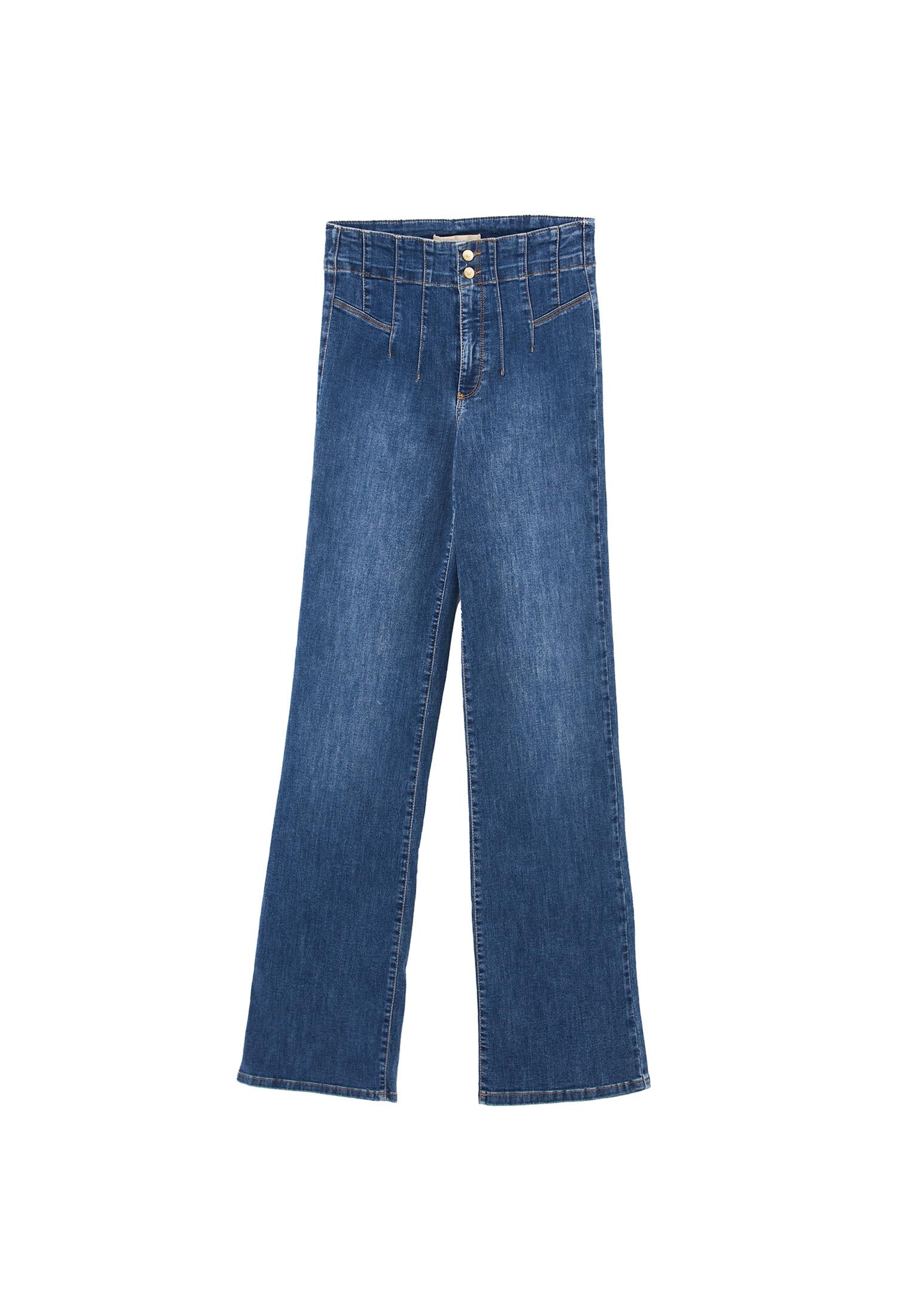 Pants - MID BLUE DENIM