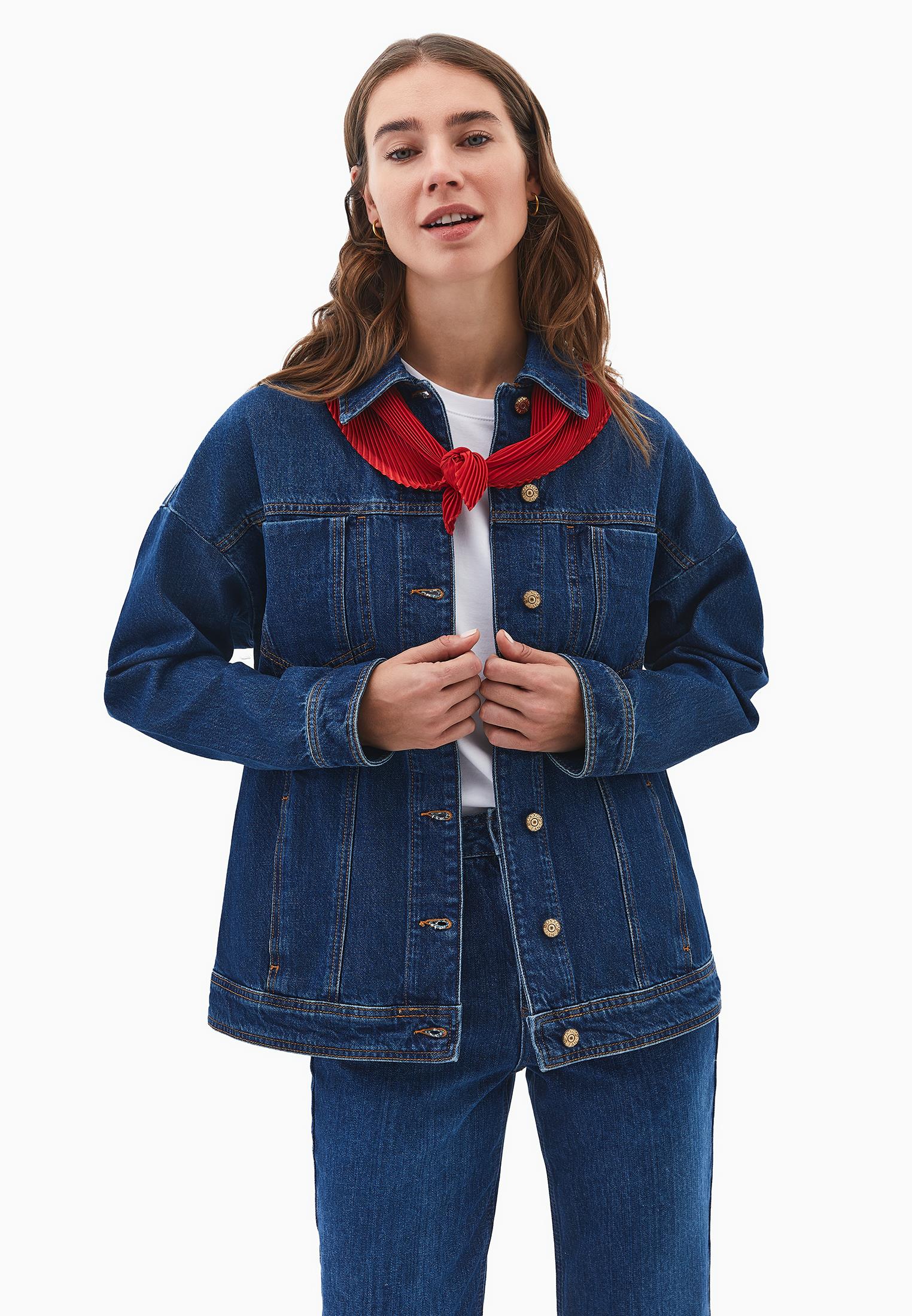 Oversize Denim Jacket - MID BLUE