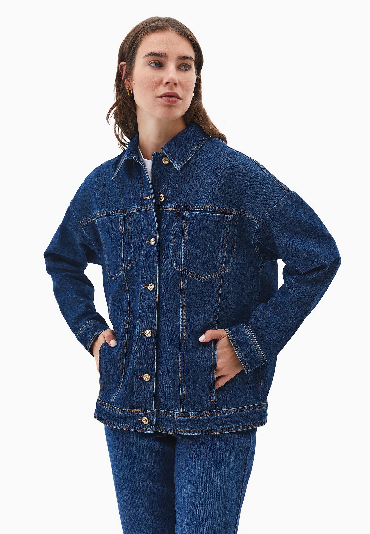 Oversize Denim Jacket - MID BLUE