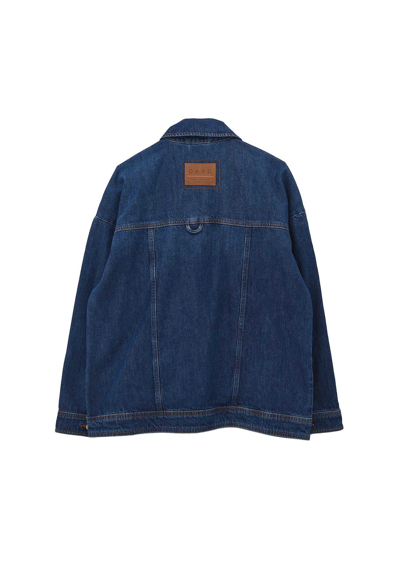 Oversize Denim Jacket - MID BLUE