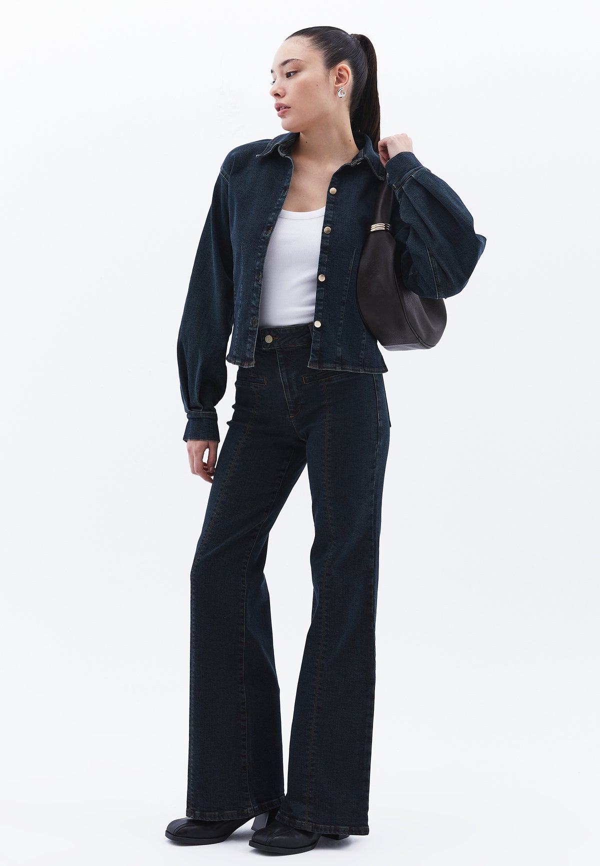MID BROWN DENIM