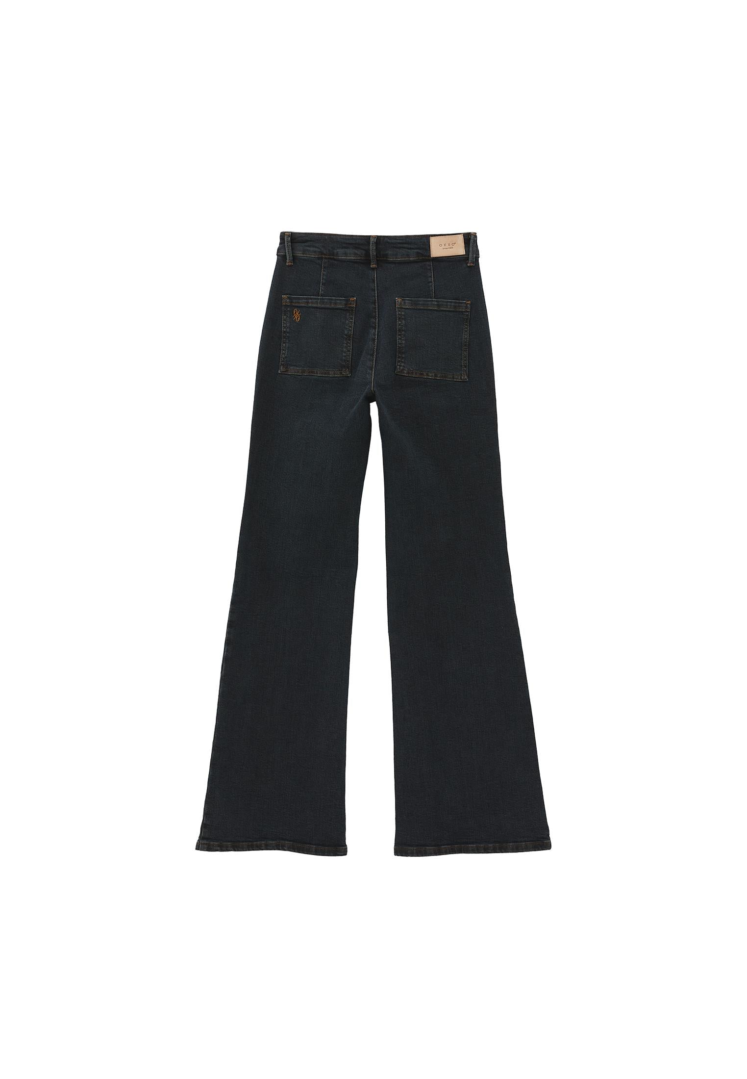 Women’S Spanish Leg Pants - MID BROWN DENIM