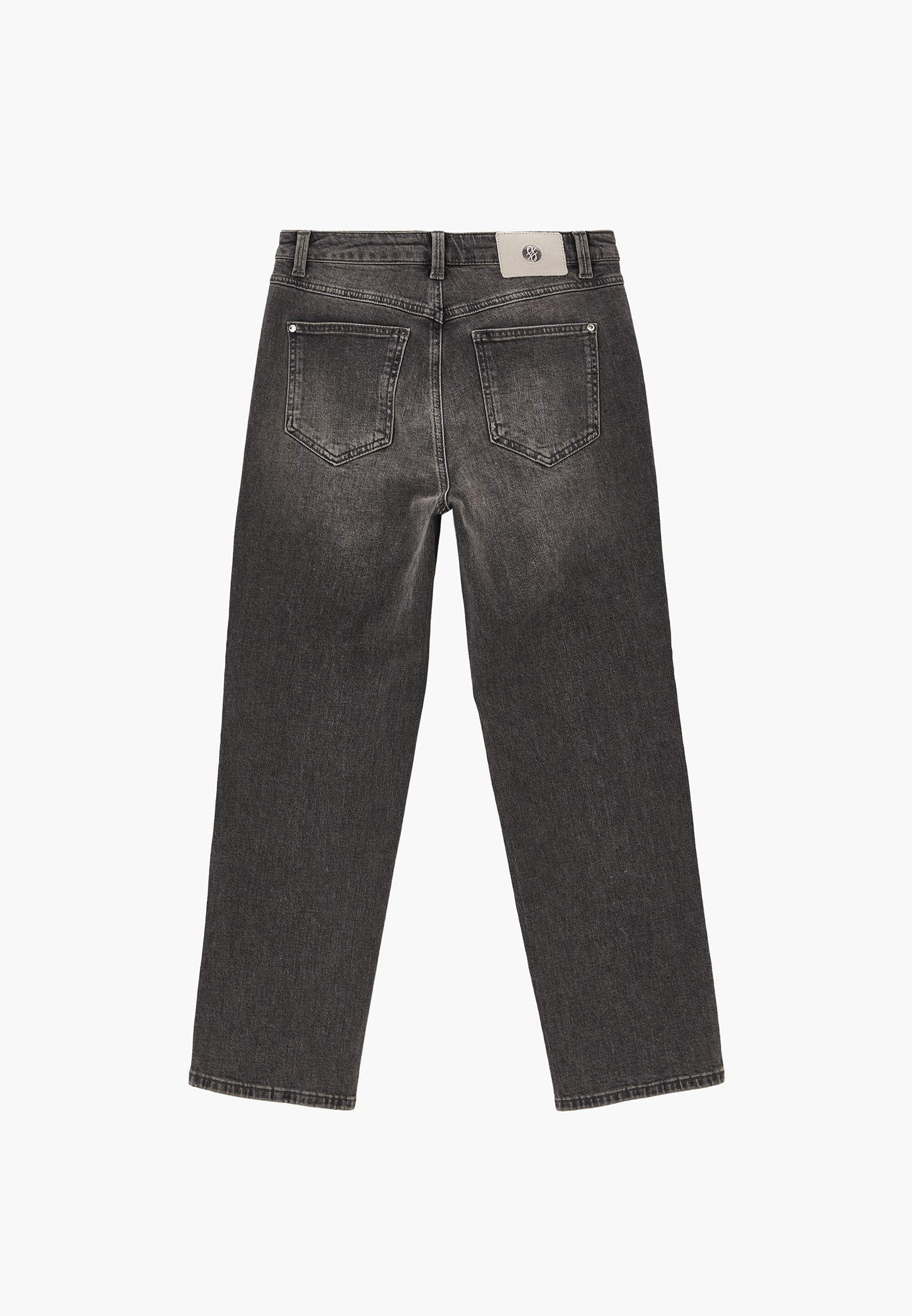 Straight Denim Pants - MID GREY DENIM