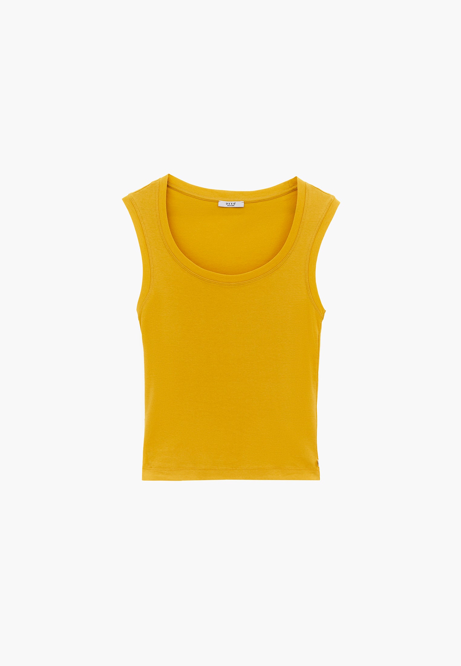 Slim Fit Sleeveless Undershirt - MISTED YELLOW