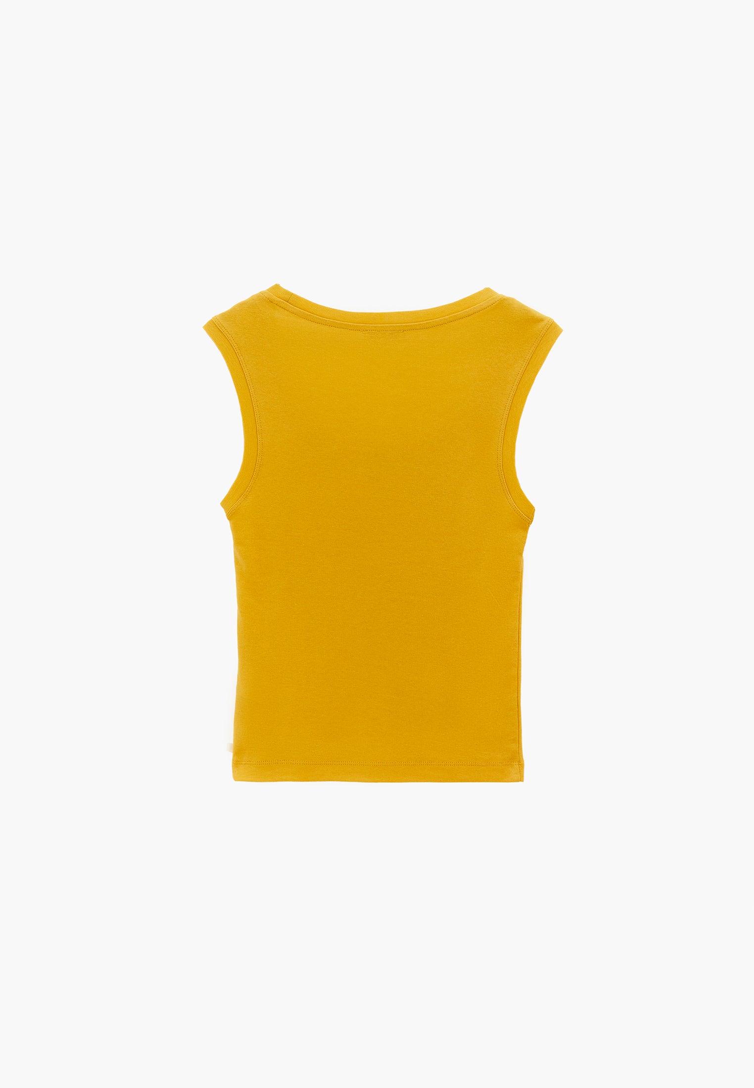 Slim Fit Sleeveless Undershirt - MISTED YELLOW